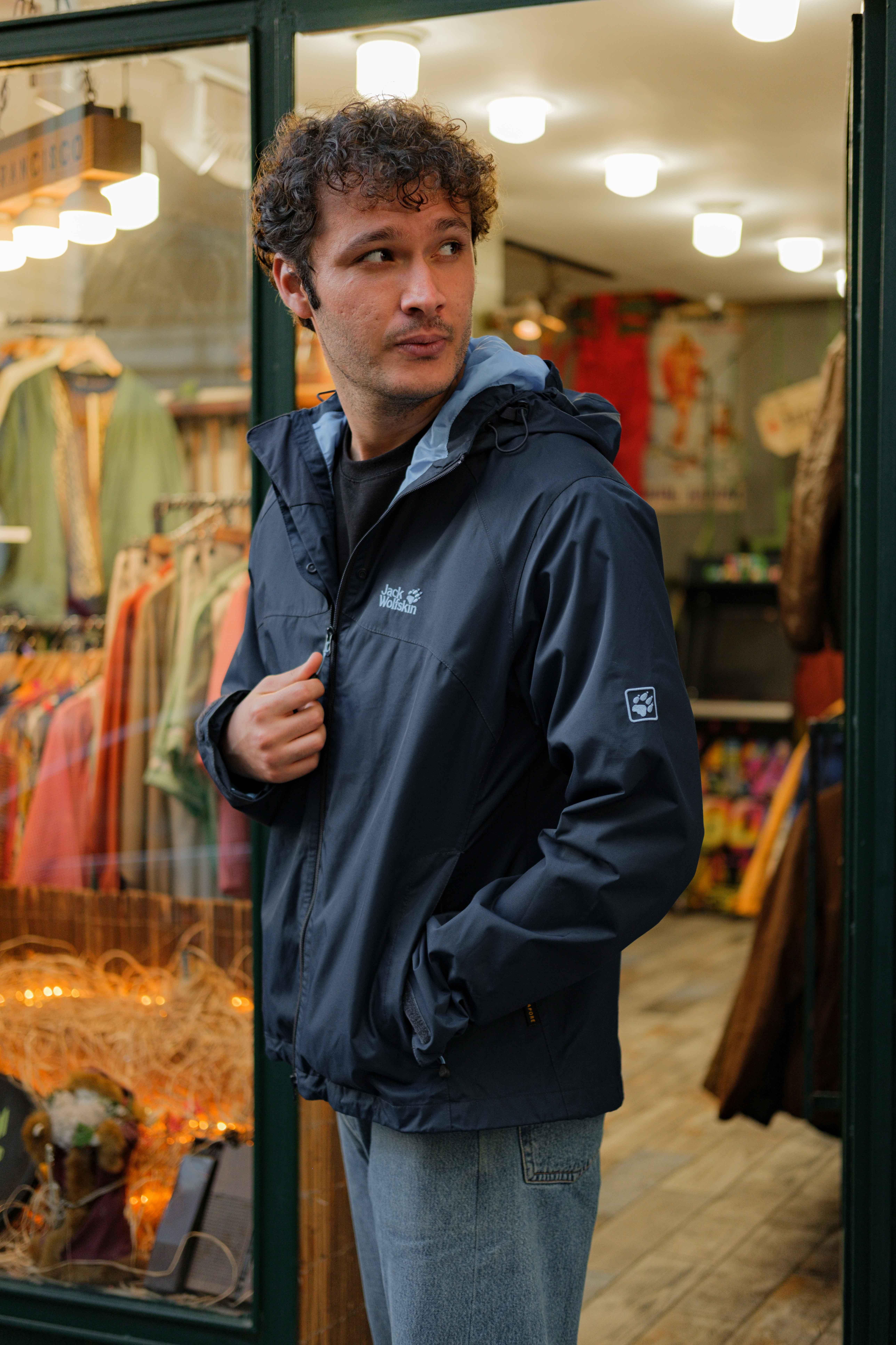 JACK WOLFSKIN Unisex Su Geçirmez Mont