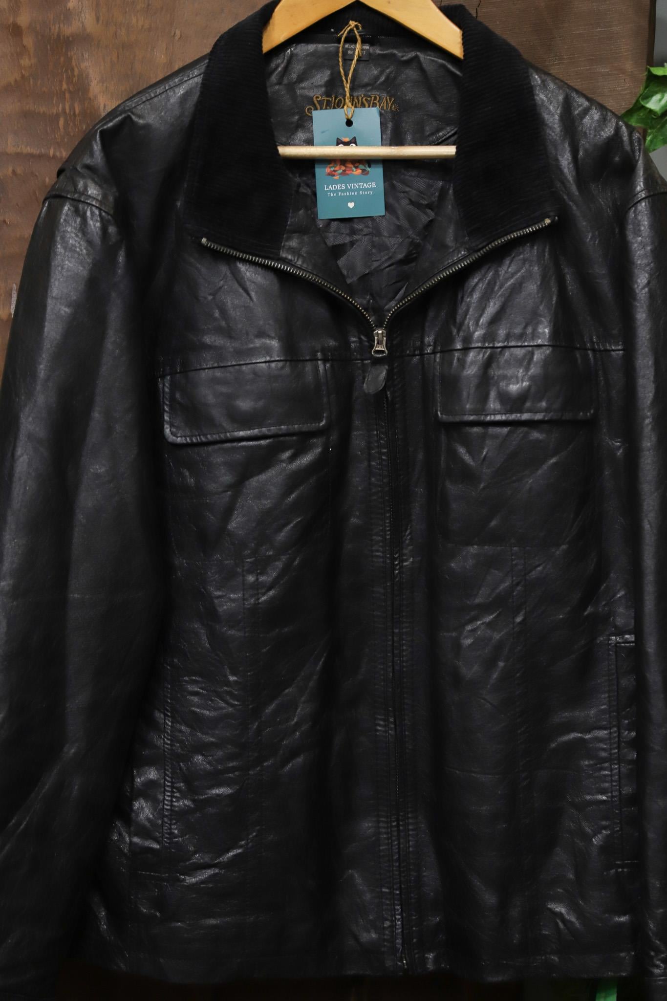 Kadife Yaka Biker 90s Deri Ceket