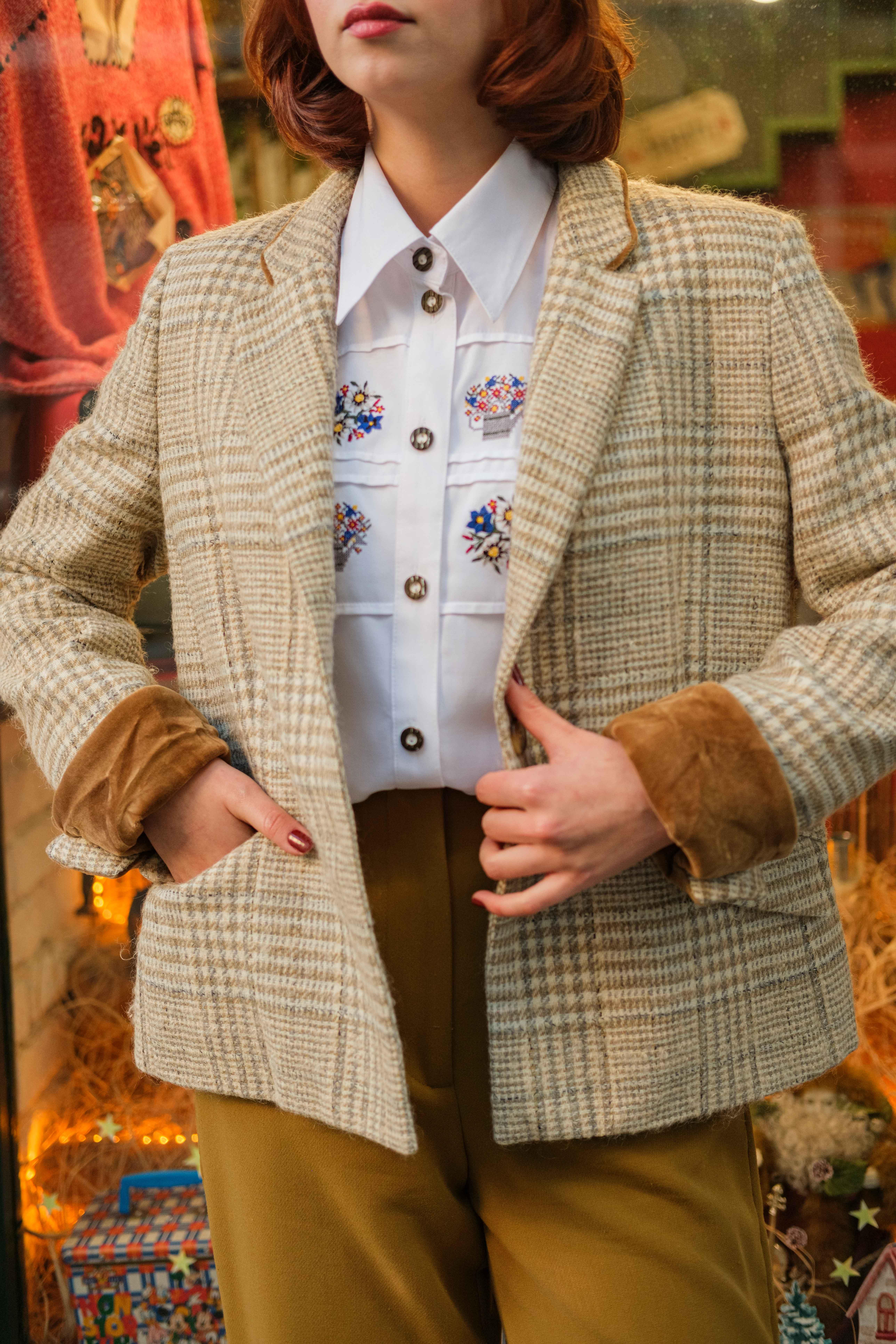 KADIN ÖRME BLAZER CEKET