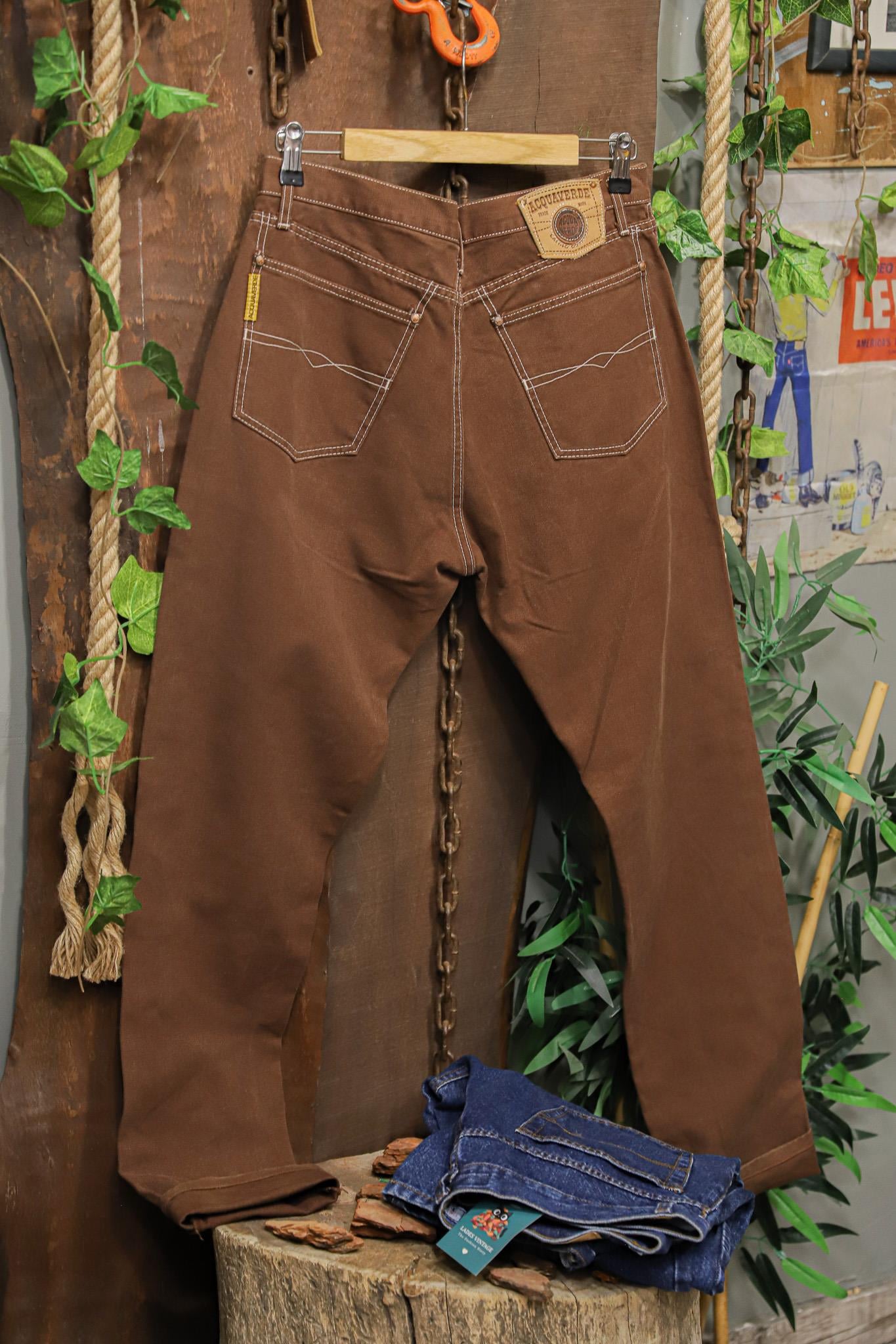 Kanvas Yüksek Bel Classic Pantolon