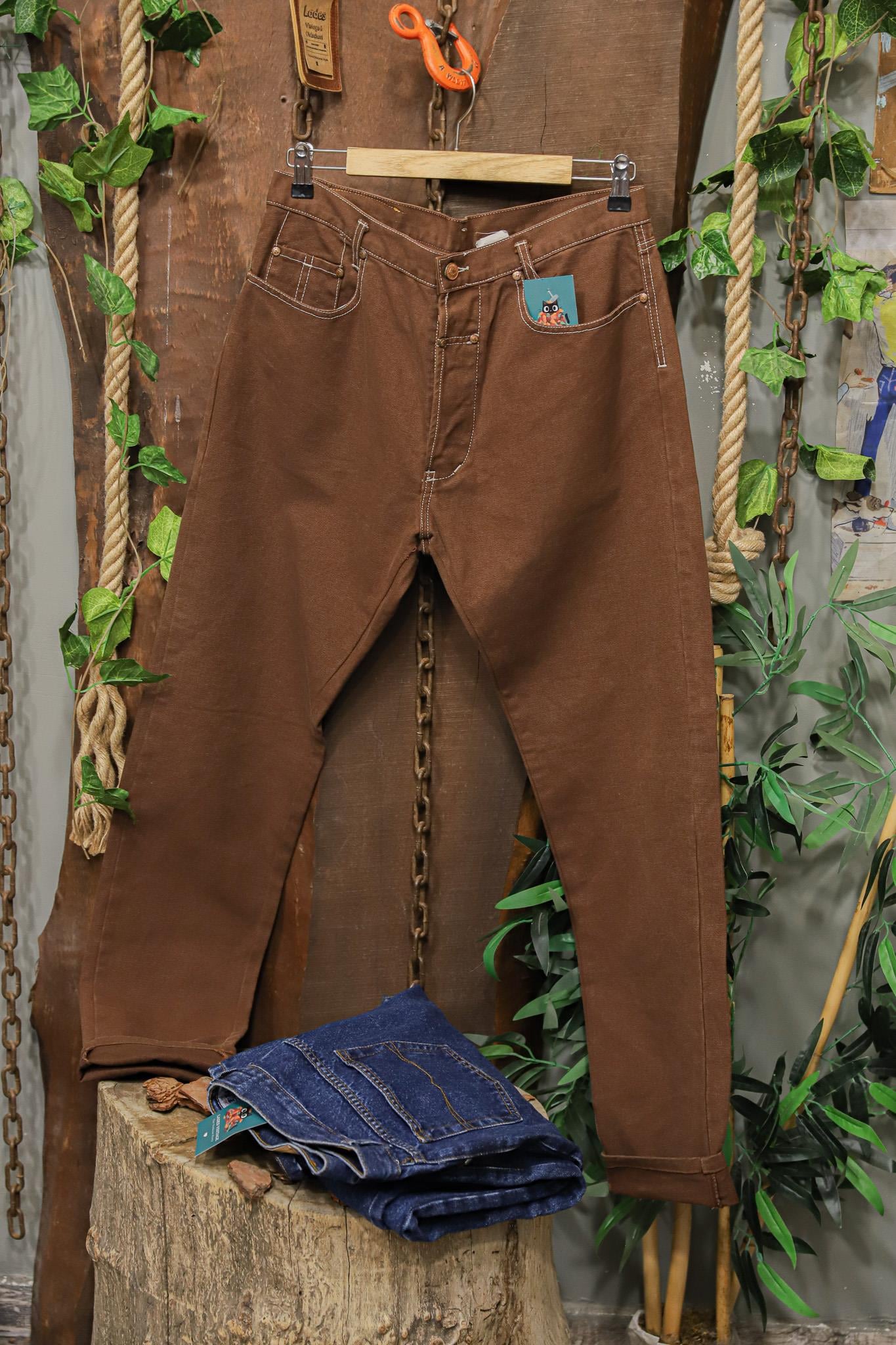 Kanvas Yüksek Bel Classic Pantolon