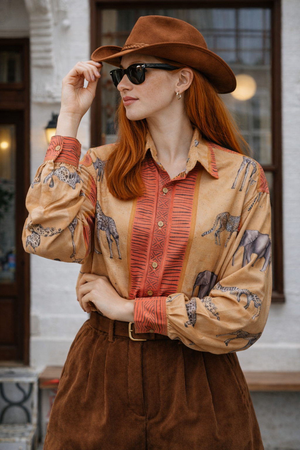 Lades Ateiler 90s Retro Gömlek