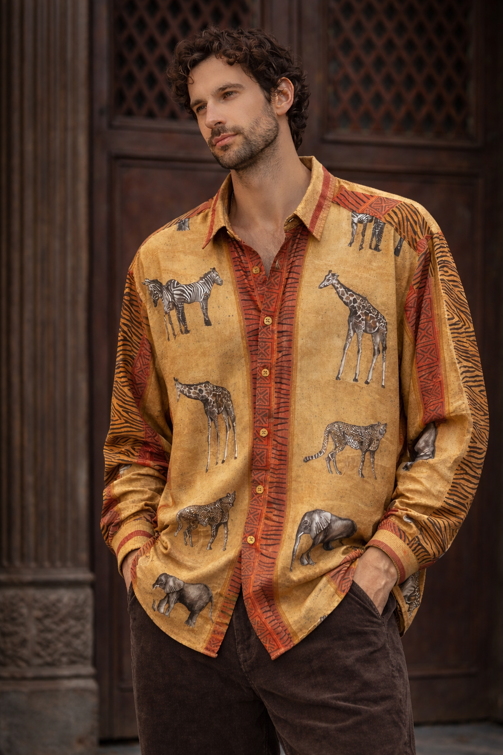 Lades Ateiler 90s Retro Gömlek