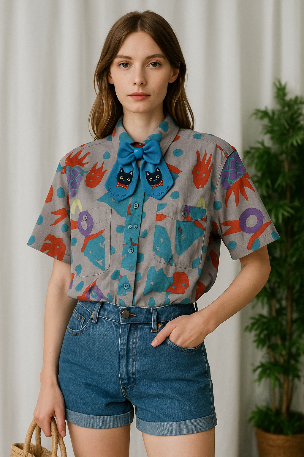 LAKE 90s Etnik Gömlek