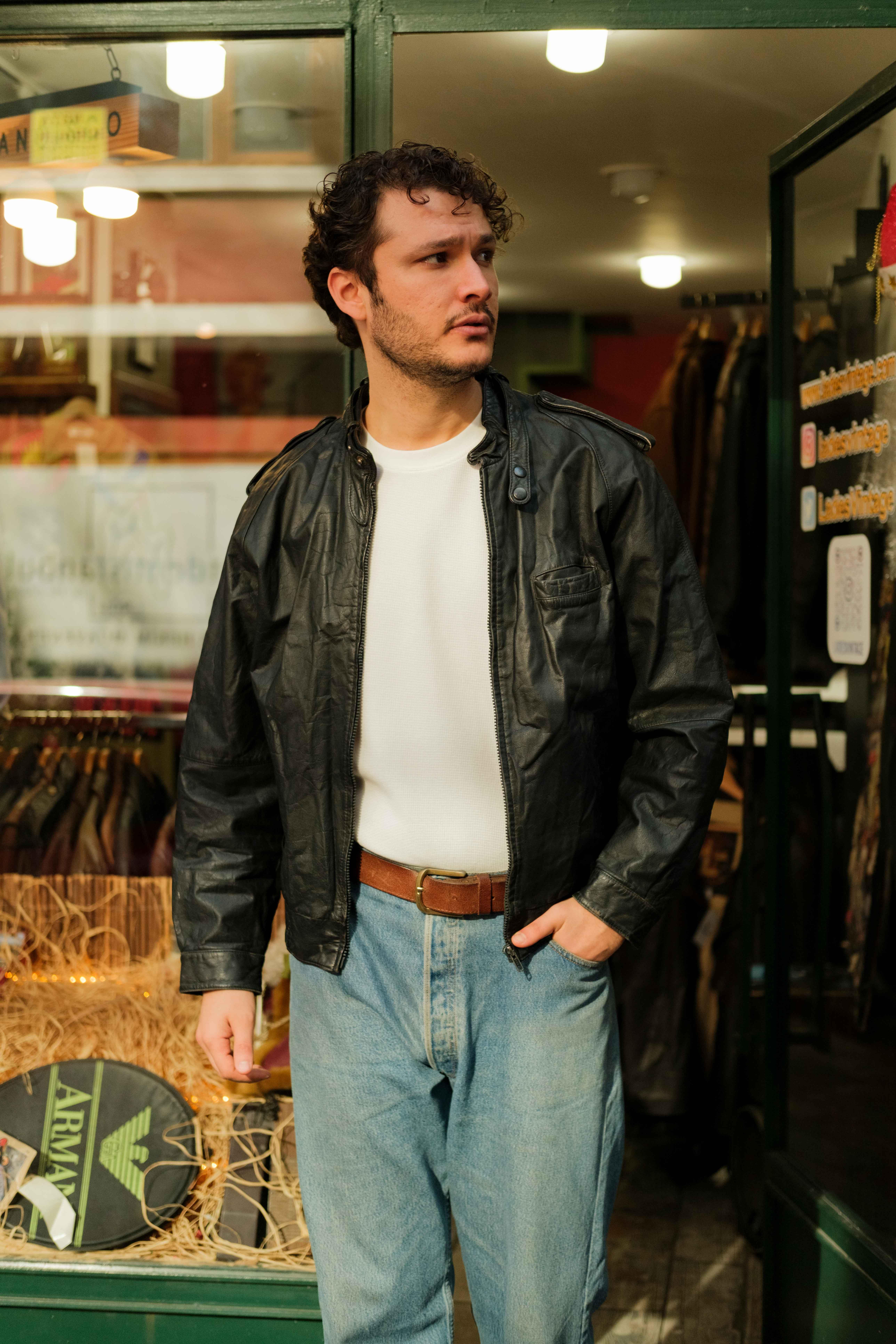 LUIGI TOMASI Germany Bomber Model Unisex Deri Ceket