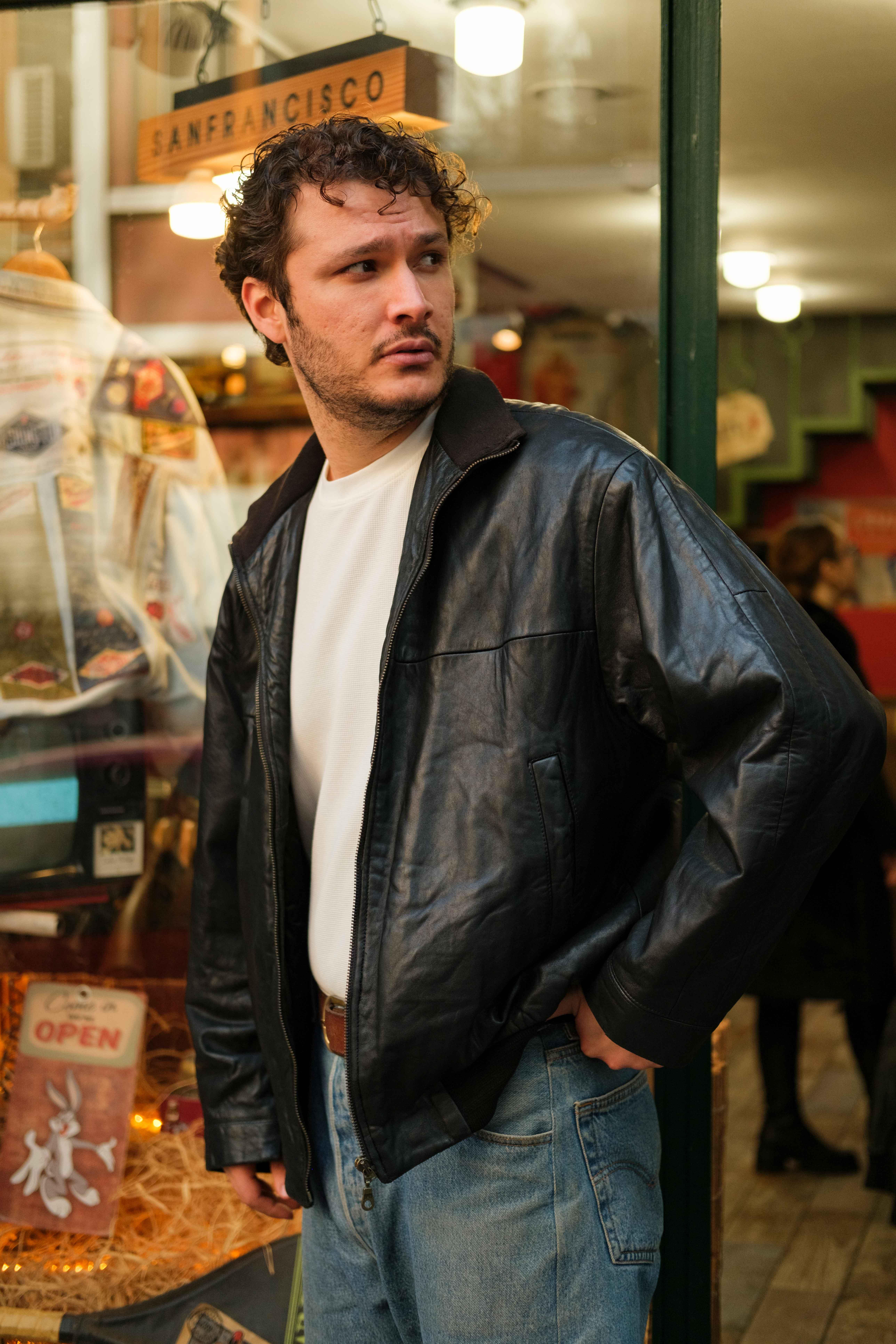 MILESTONE İtalian Bomber Model Unisex Deri Ceket