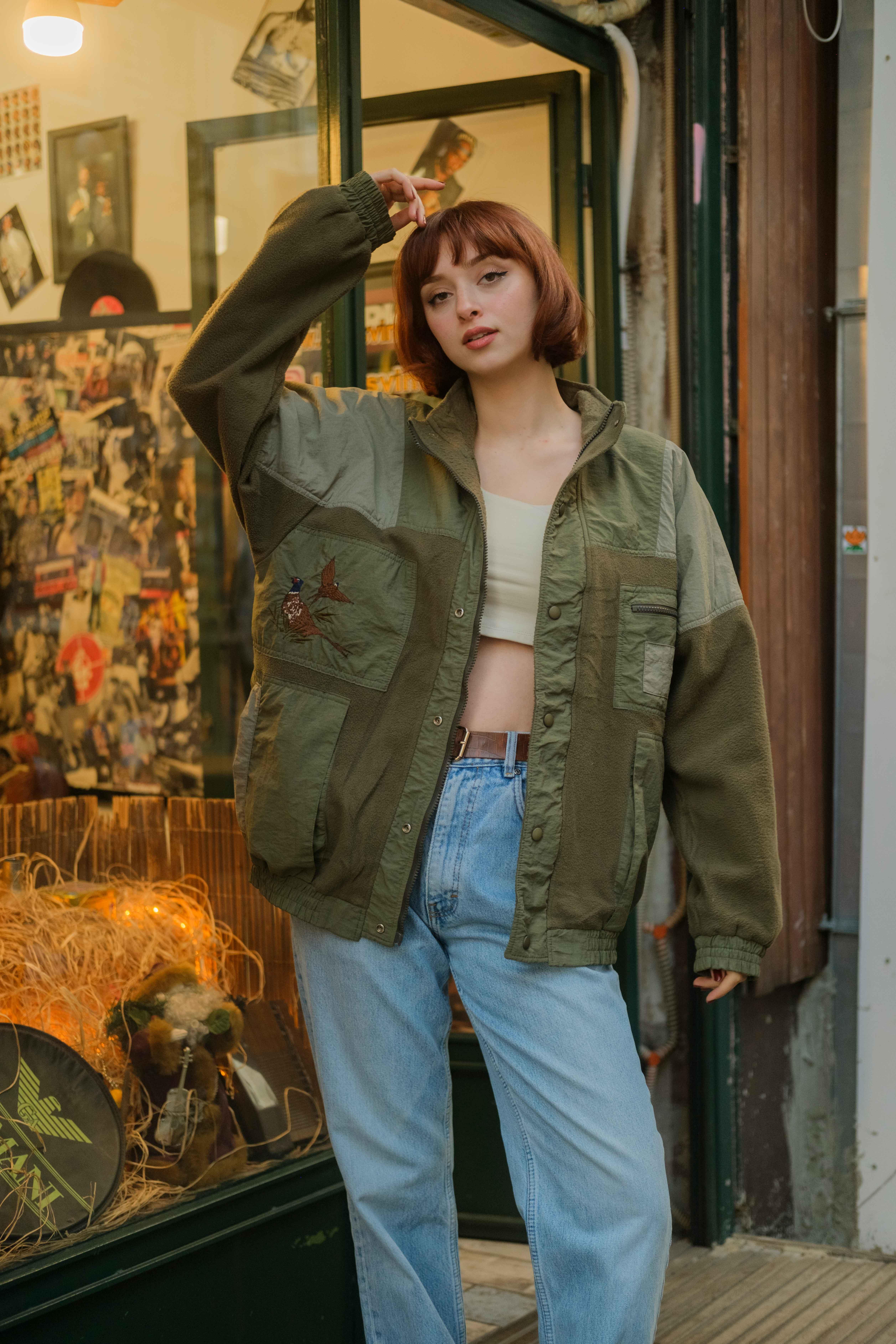 Nakışlı Austria Tasarım Unisex Vintage Ceket