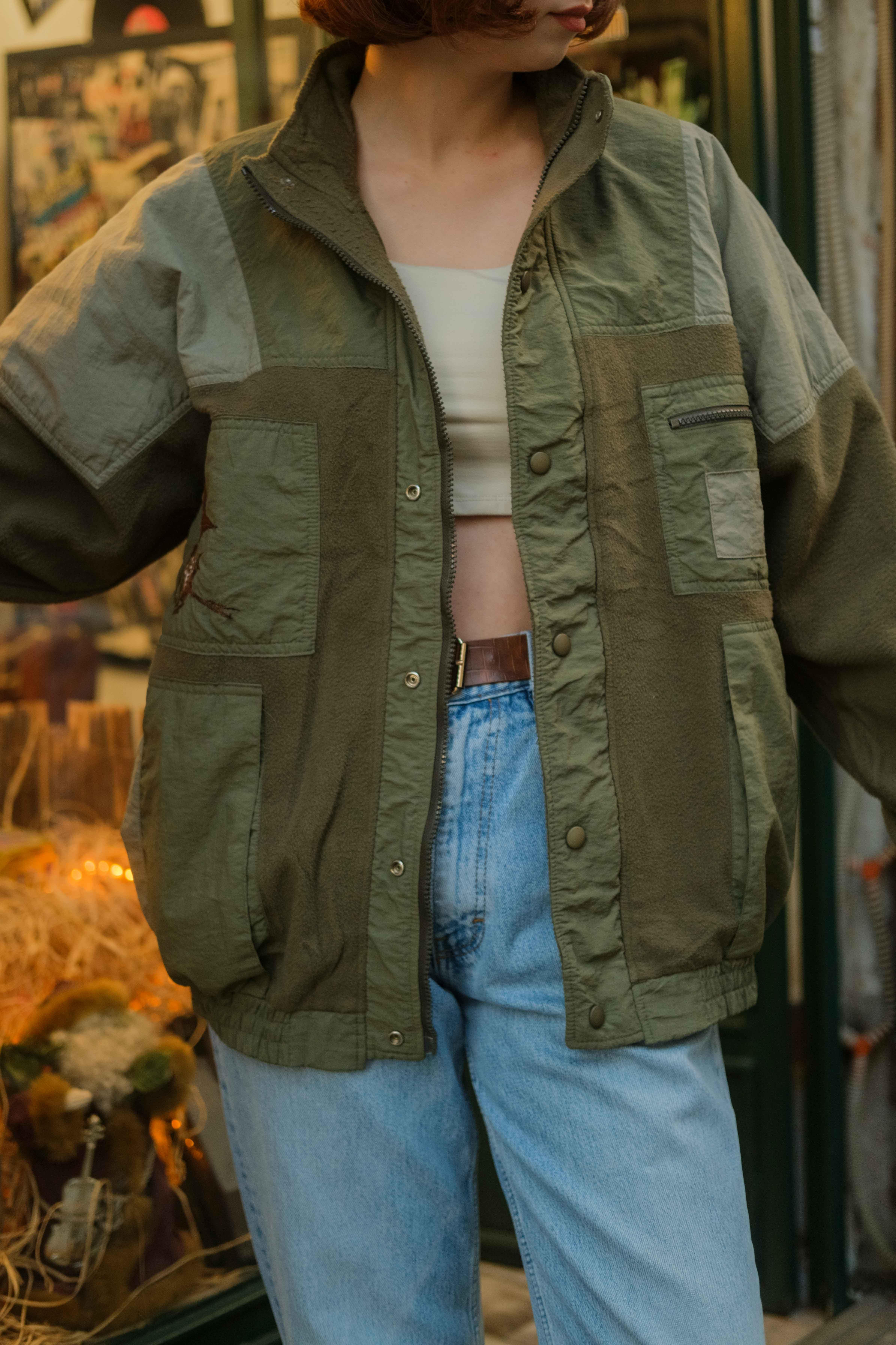 Nakışlı Austria Tasarım Unisex Vintage Ceket