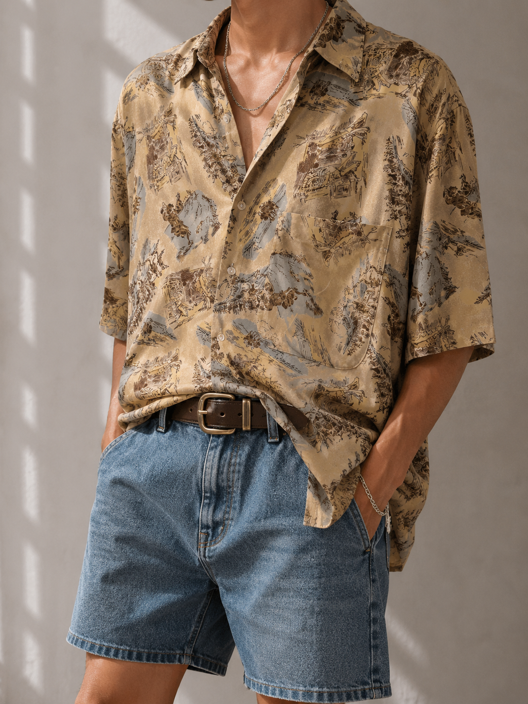 NB Western/Cowboy Klasik Gömlek