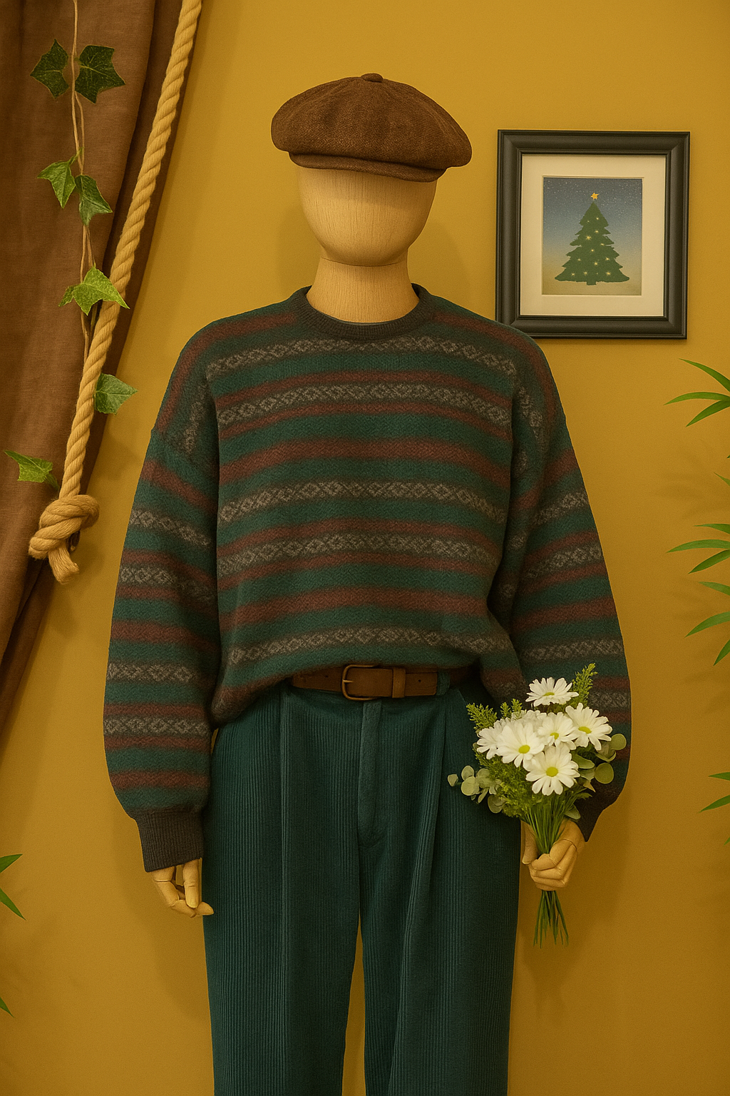 Oversize 90s Örgü Kazak