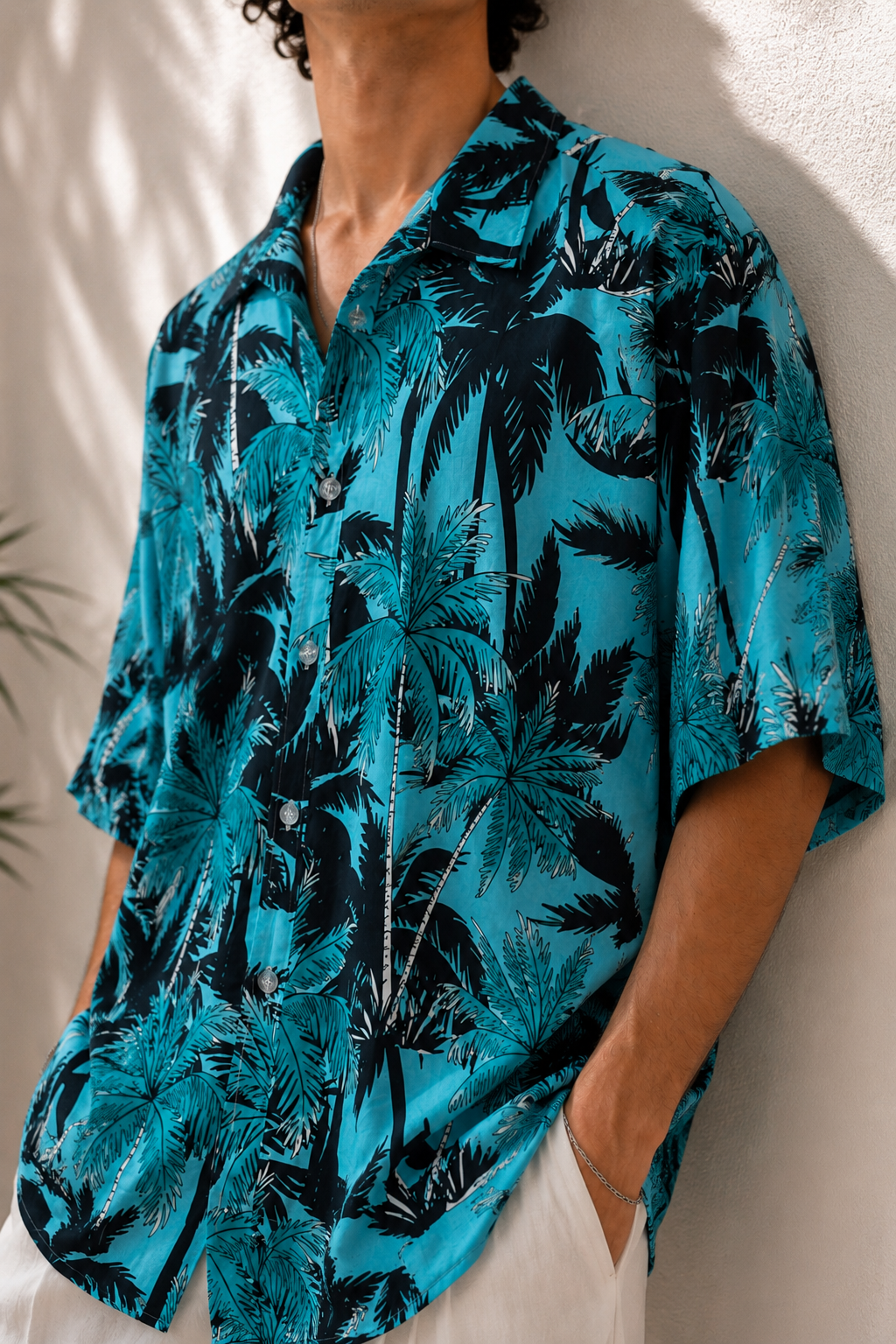 Oversize Hawaii Gömlek