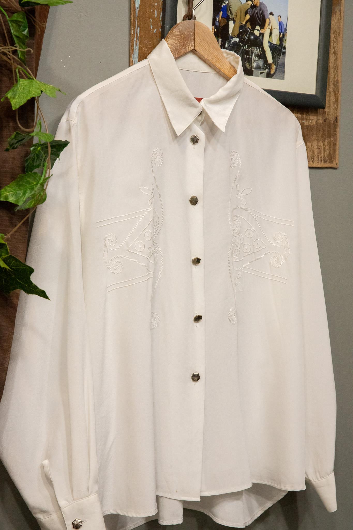 Paris Nakışlı Kadın Gömlek