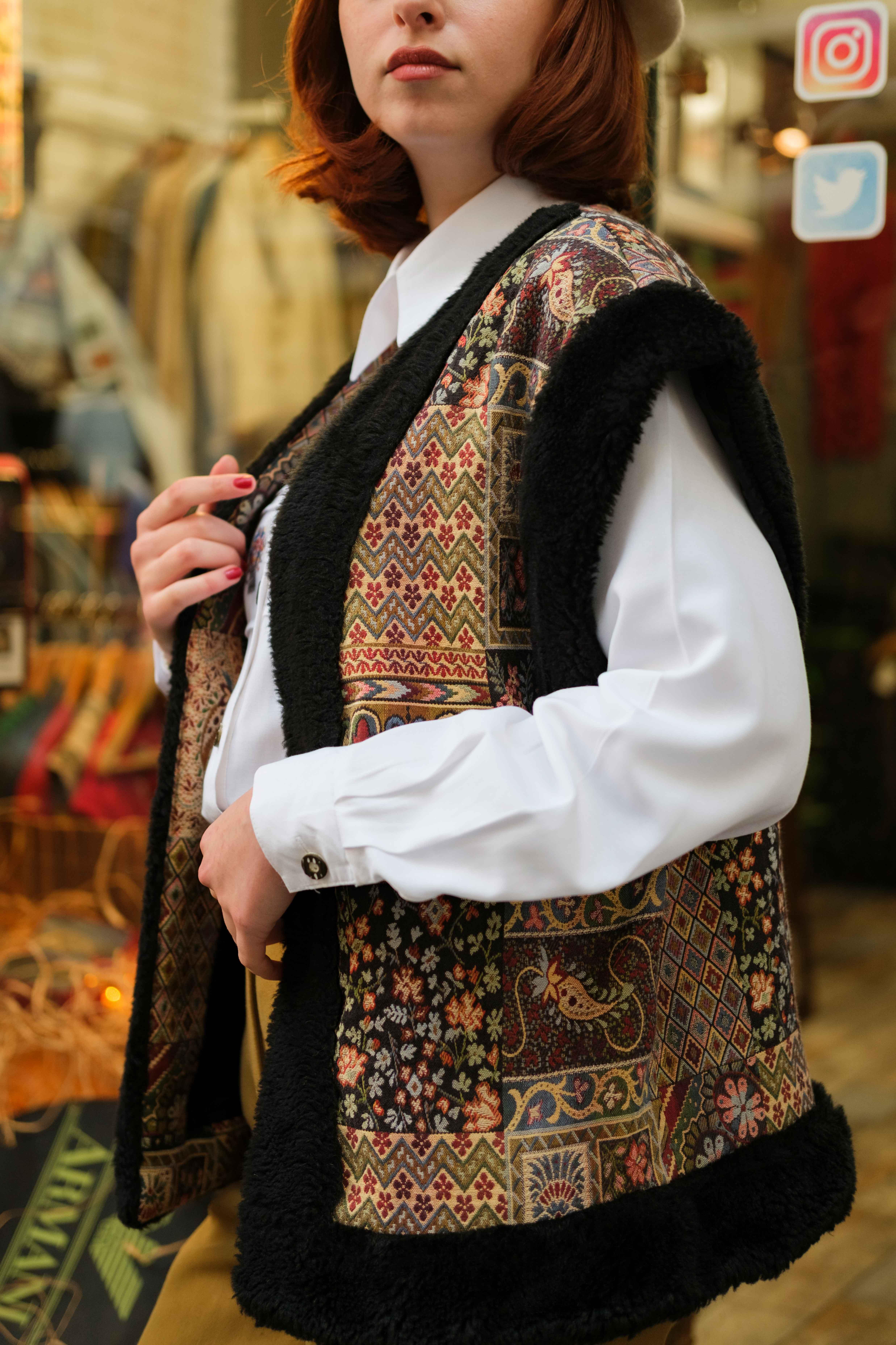 PARİS STYLE VİNTAGE YELEK