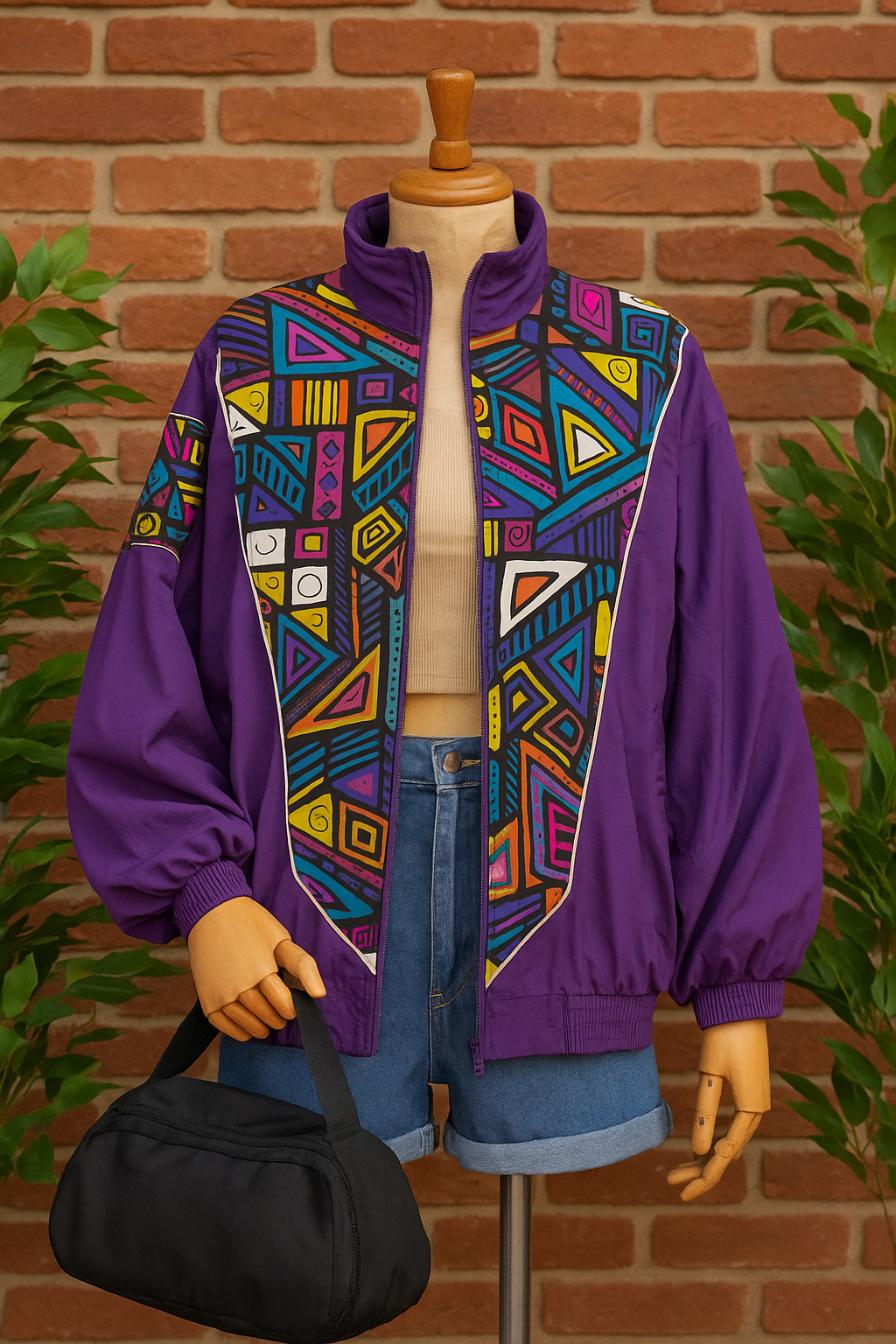Purple Vibe Bomber Ceket