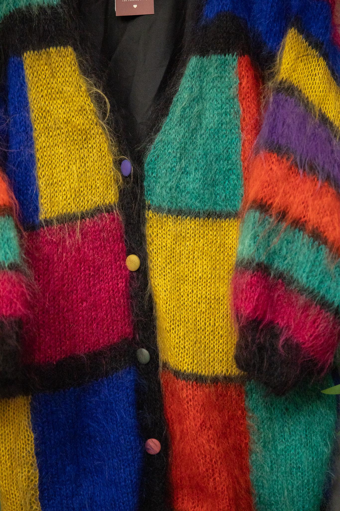 Rainbow 80s Wool Hırka/Ceket