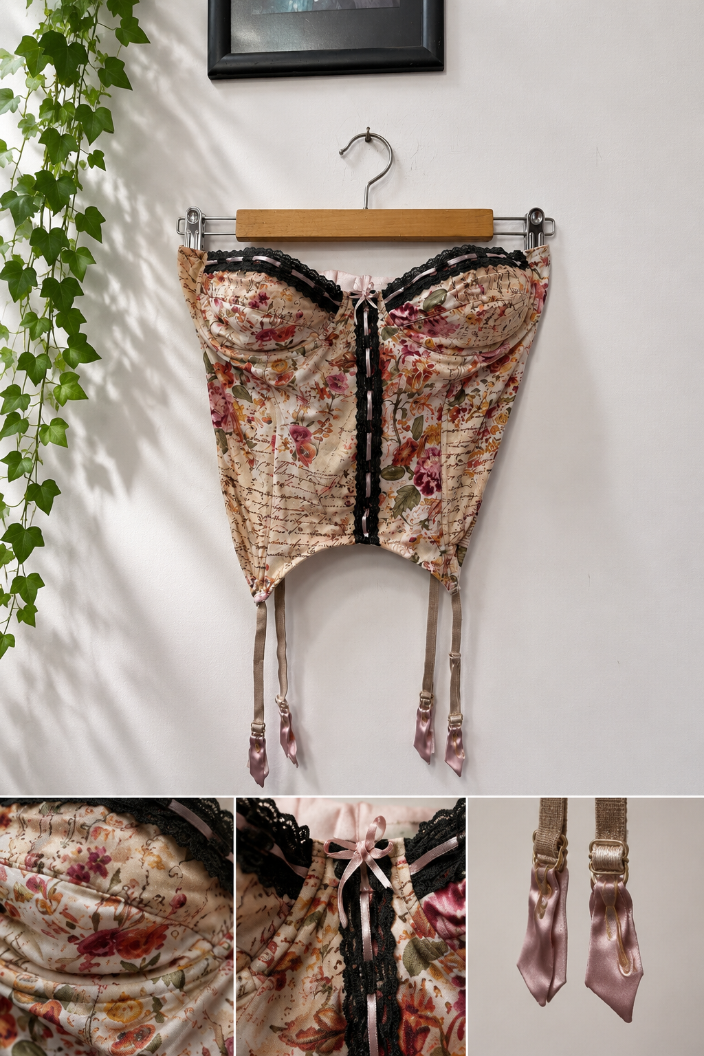Soft Girl Floral Korse