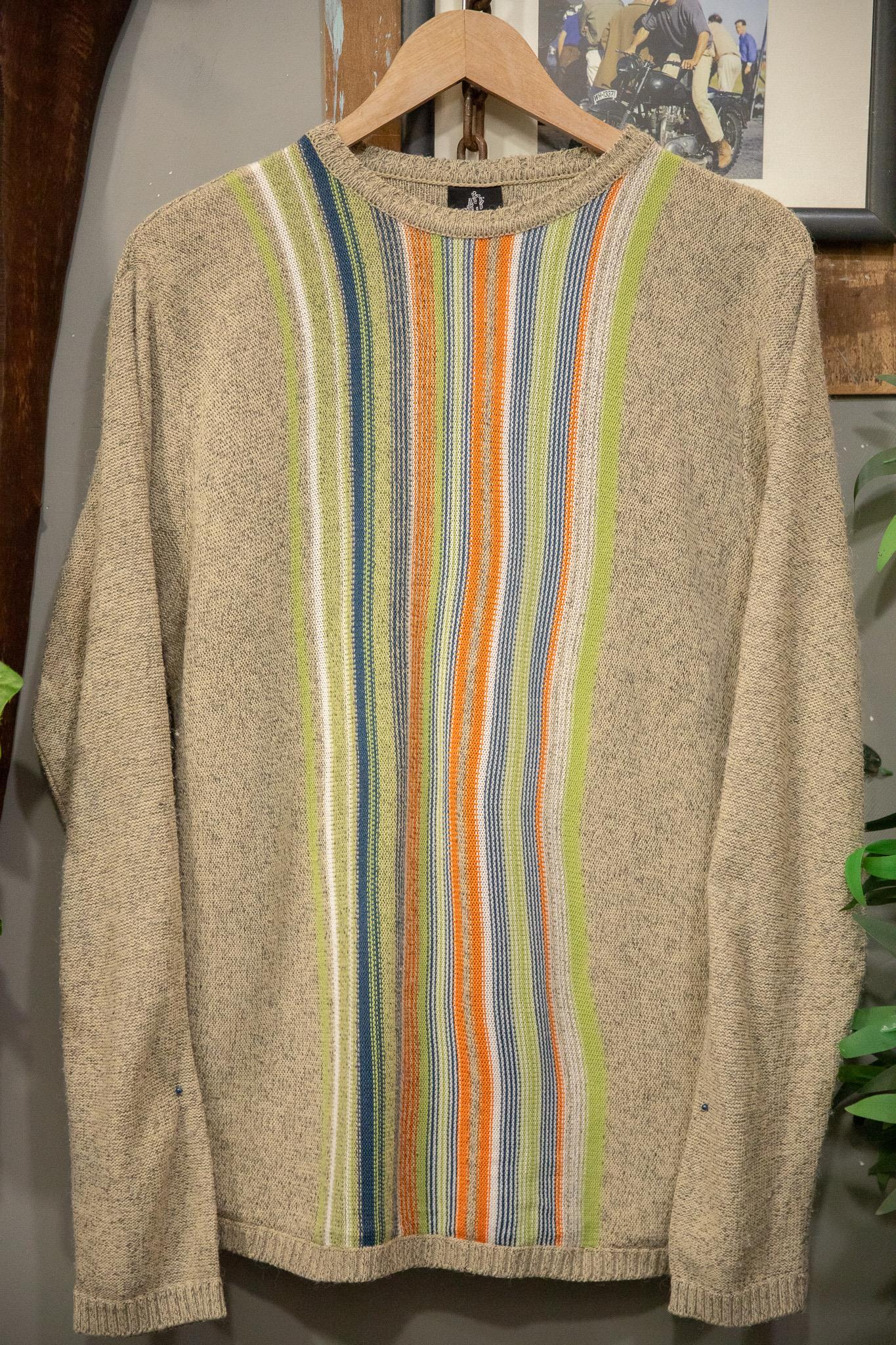 Stripe Knit Çizgi Kazak