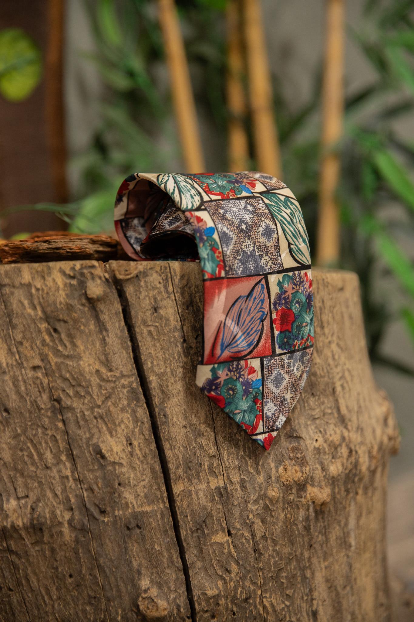 Tropikal Boho Silk Kravat