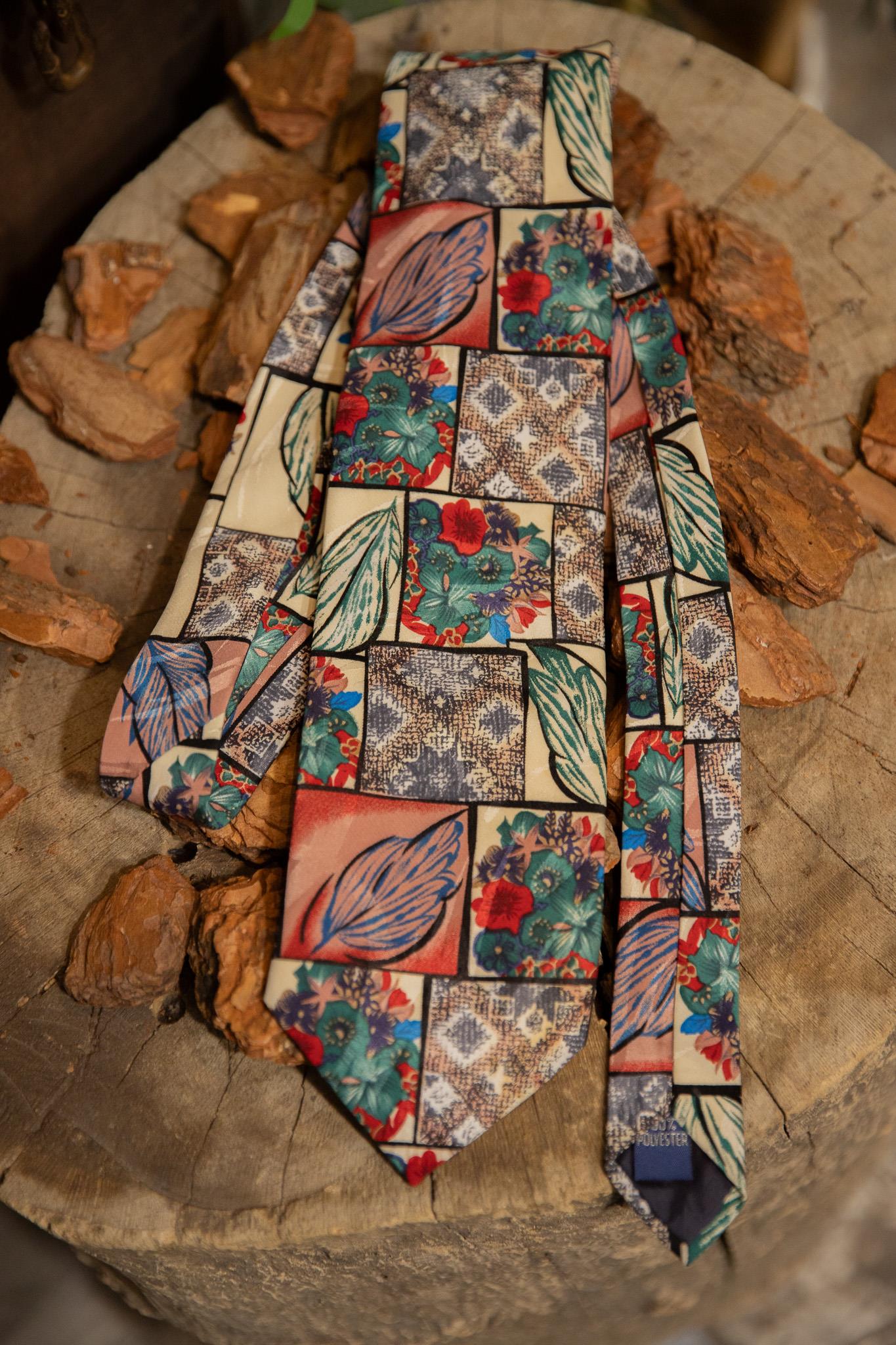 Tropikal Boho Silk Kravat