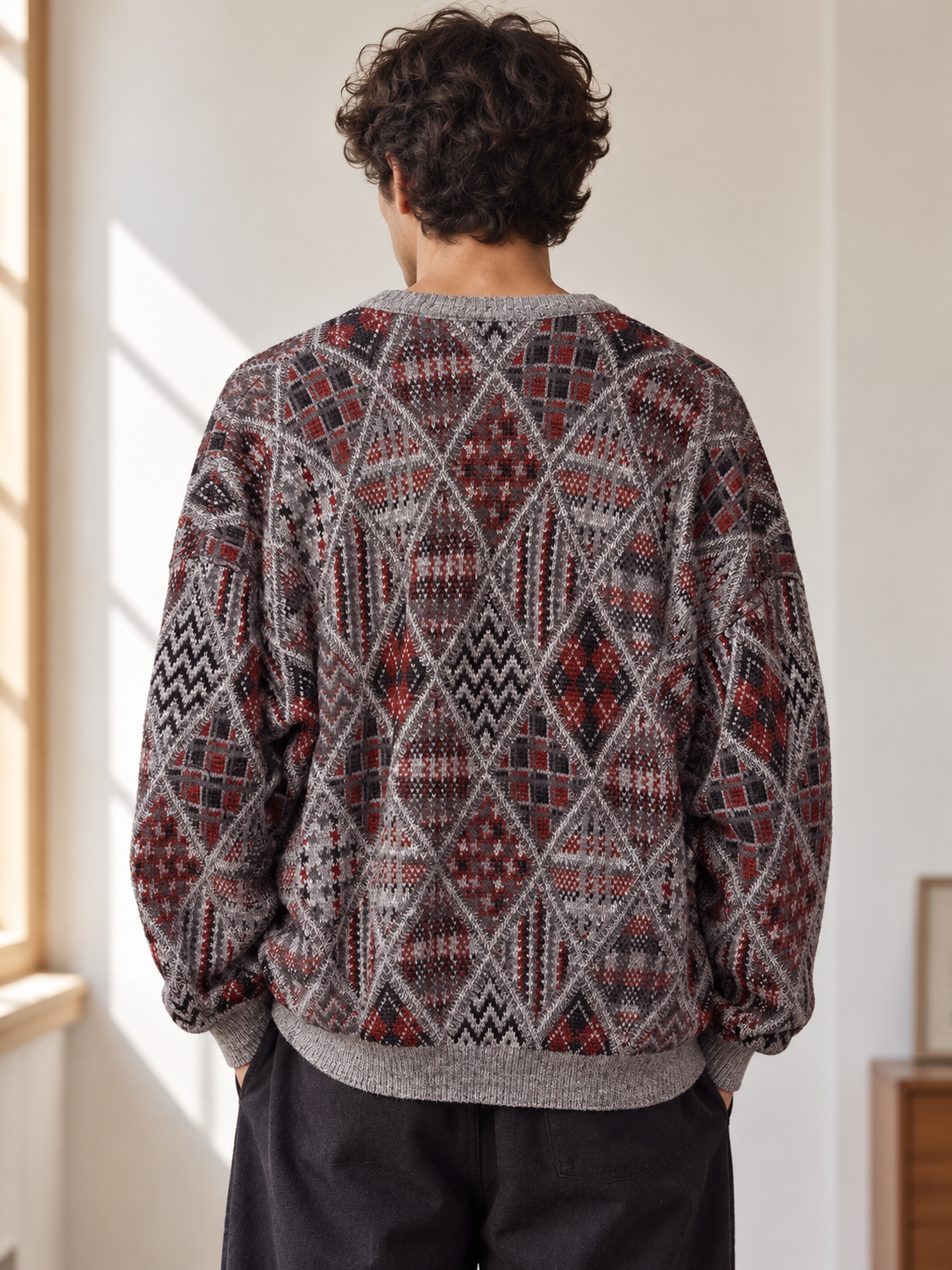 V Yaka Classic Argyle Kazak