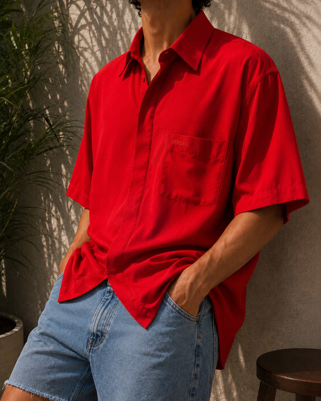 Versace Classic Original Red Gömlek