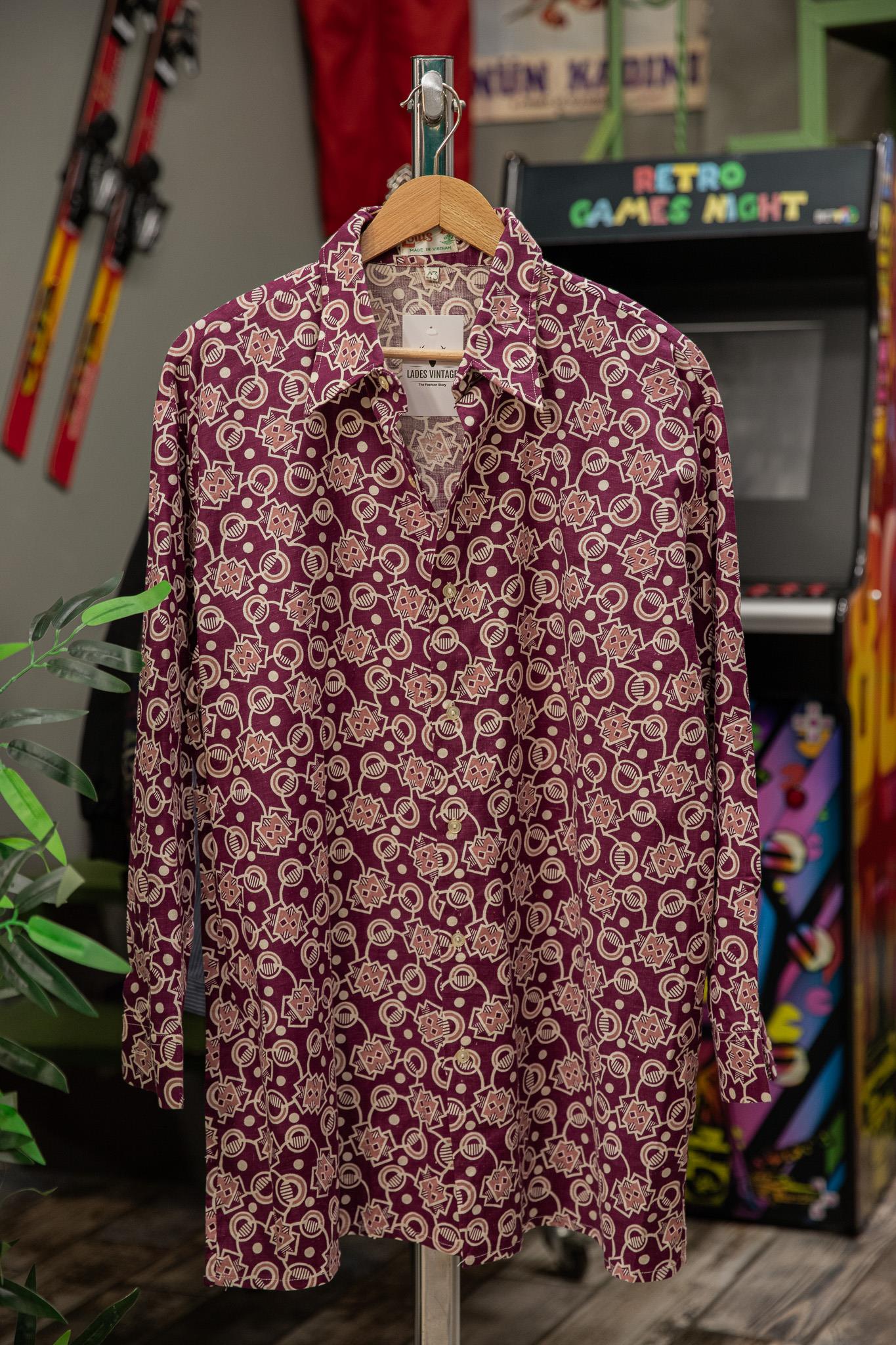 VIETNAM LOTUS 70s Unisex Gömlek
