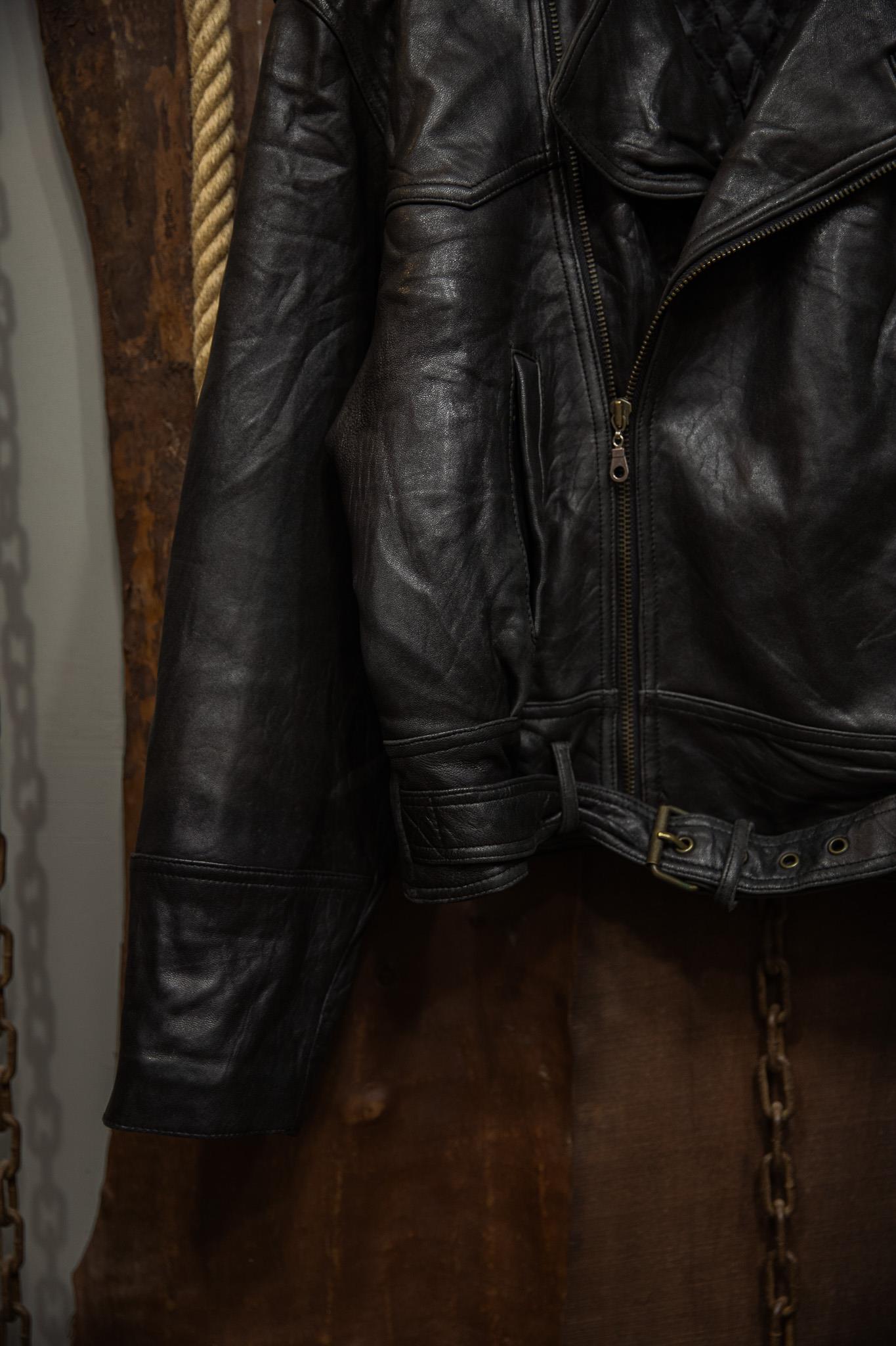 VİNTAGE BIKER DERİ CEKET