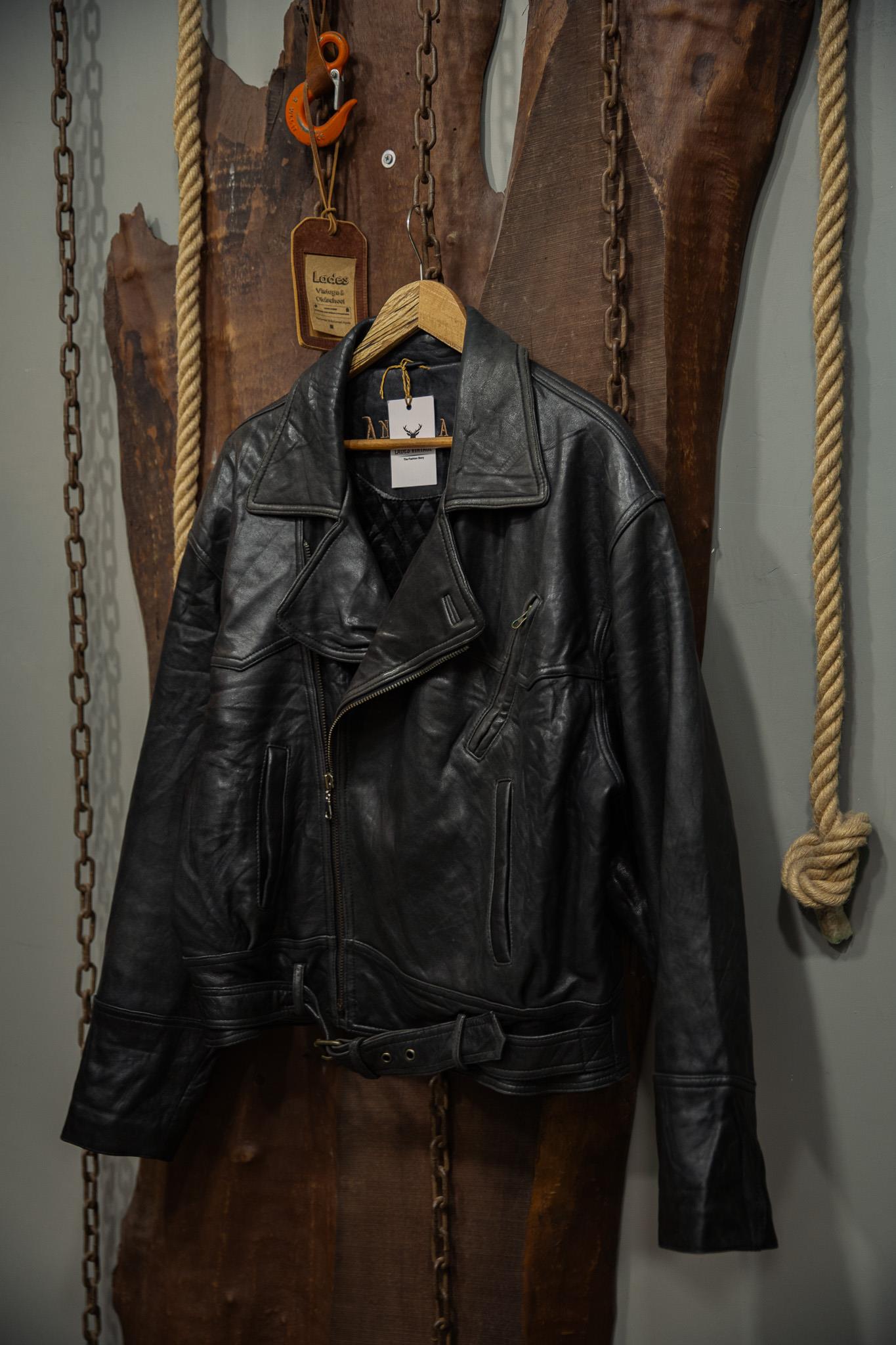 VİNTAGE BIKER DERİ CEKET