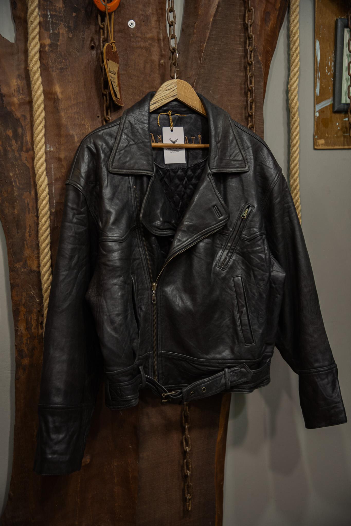 VİNTAGE BIKER DERİ CEKET