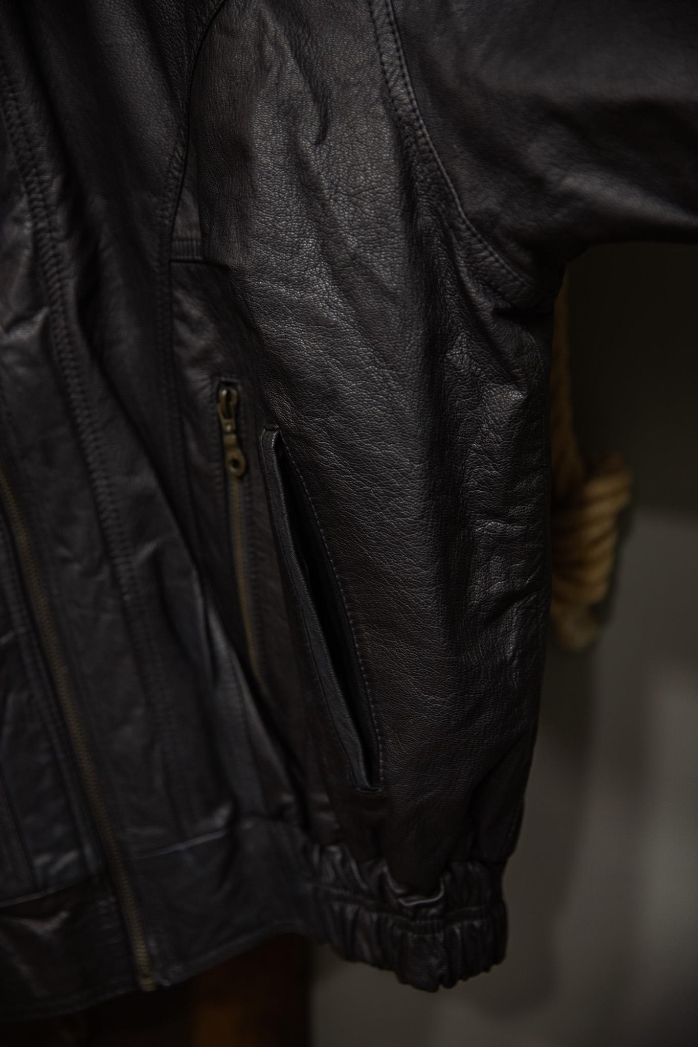 VİNTAGE BOMBER UNİSEX DERİ CEKET