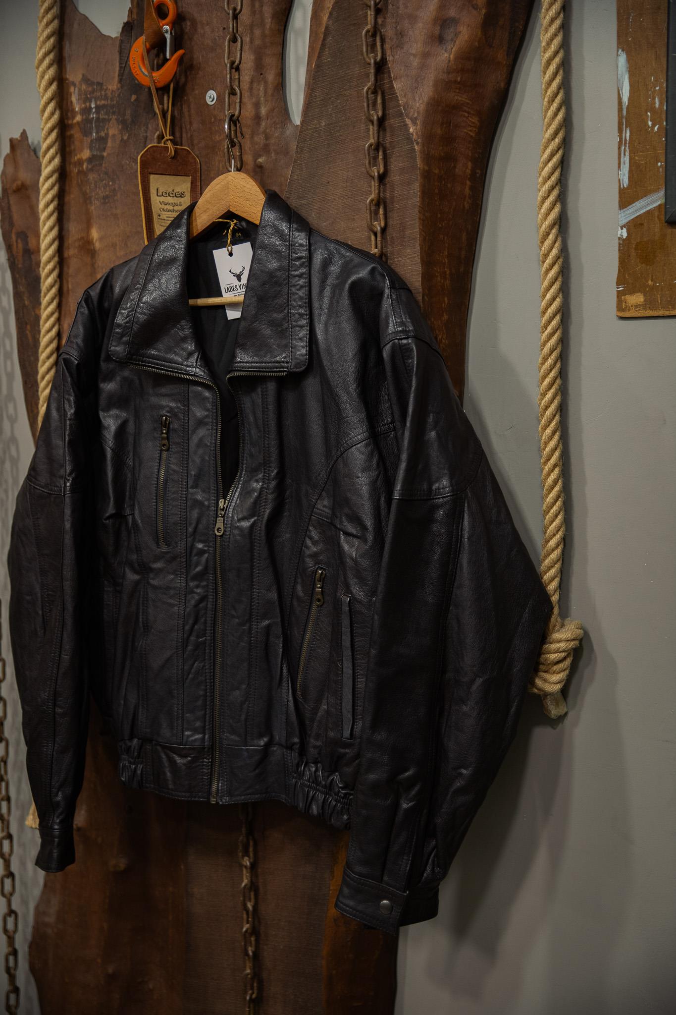 VİNTAGE BOMBER UNİSEX DERİ CEKET