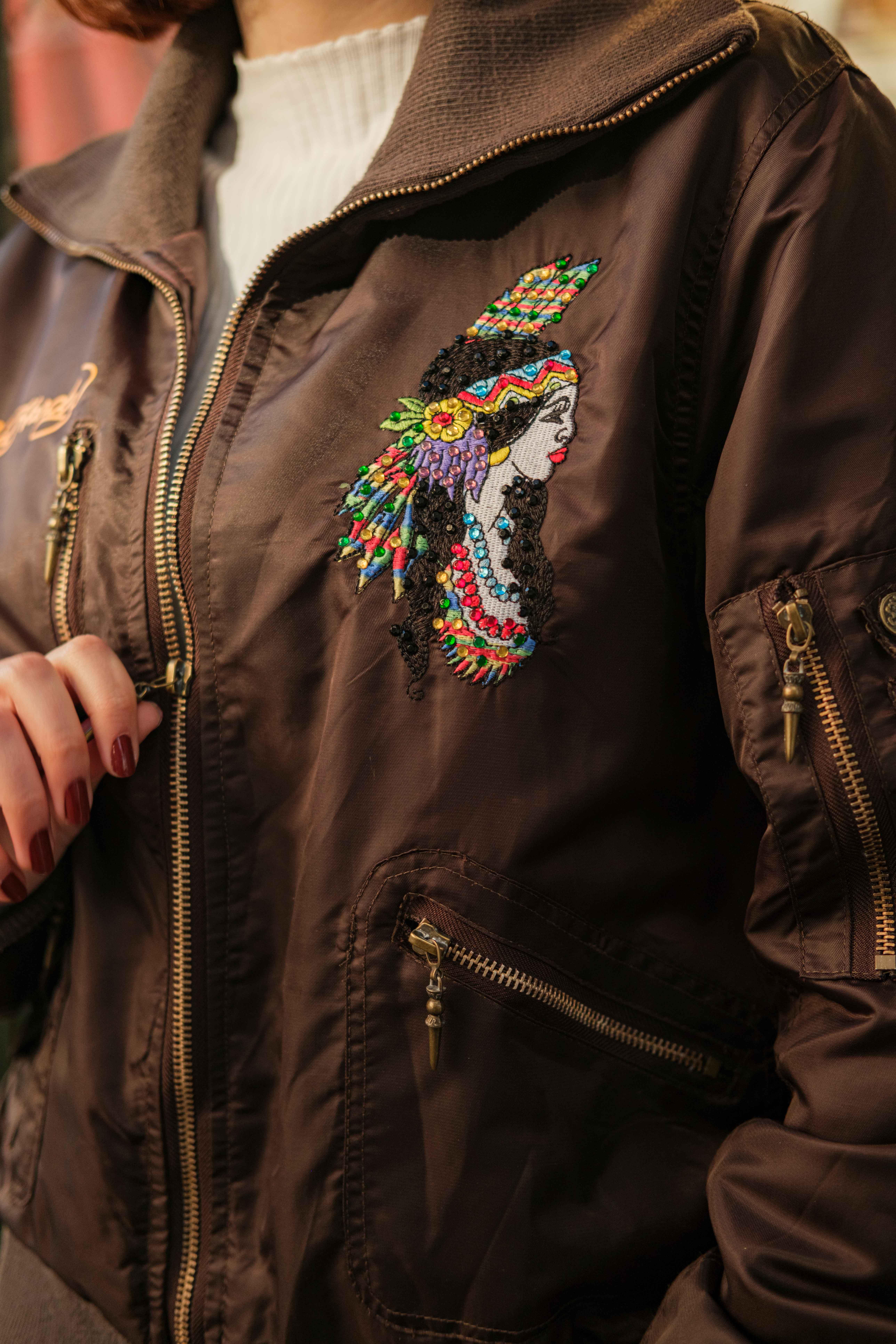 Vintage Ed Hardy Bomber Mont - Ceket