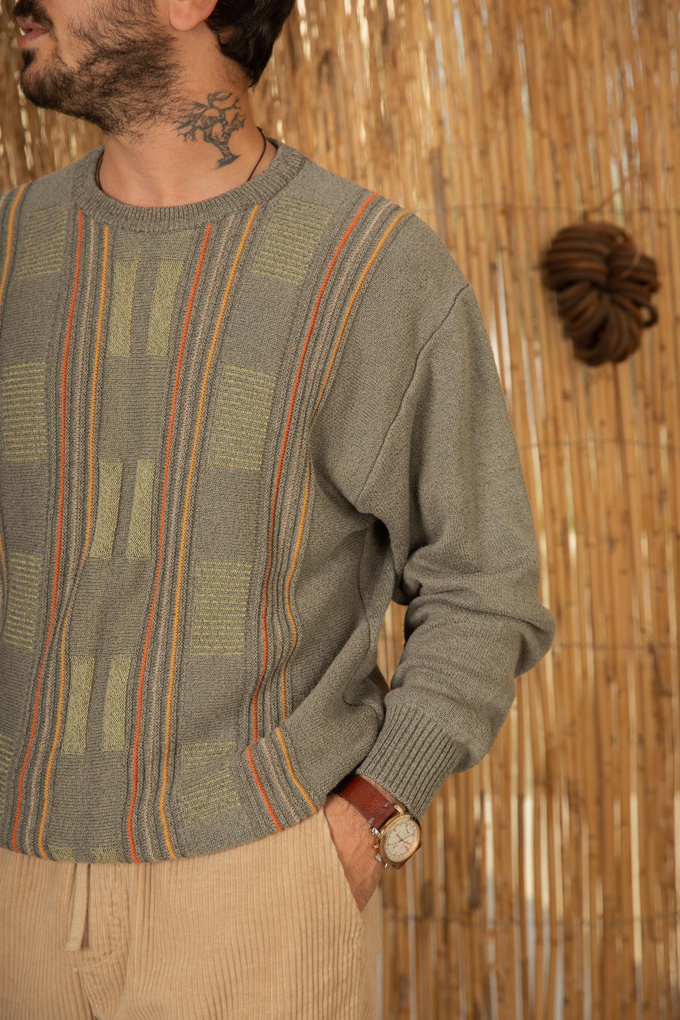 Vintage İTALİAN Unisex Salaş Kazak