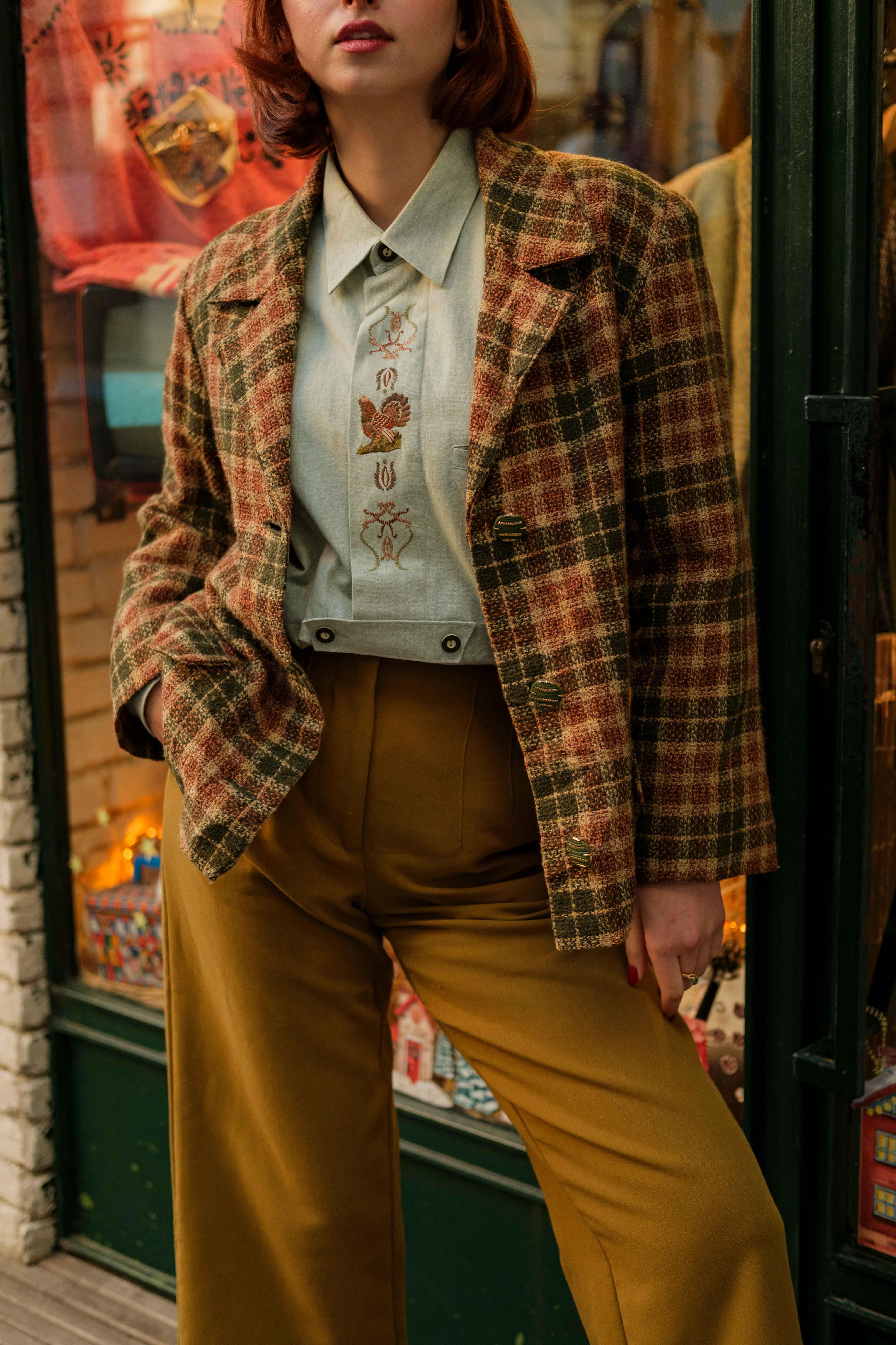 VİNTAGE KADIN BLAZER CEKET