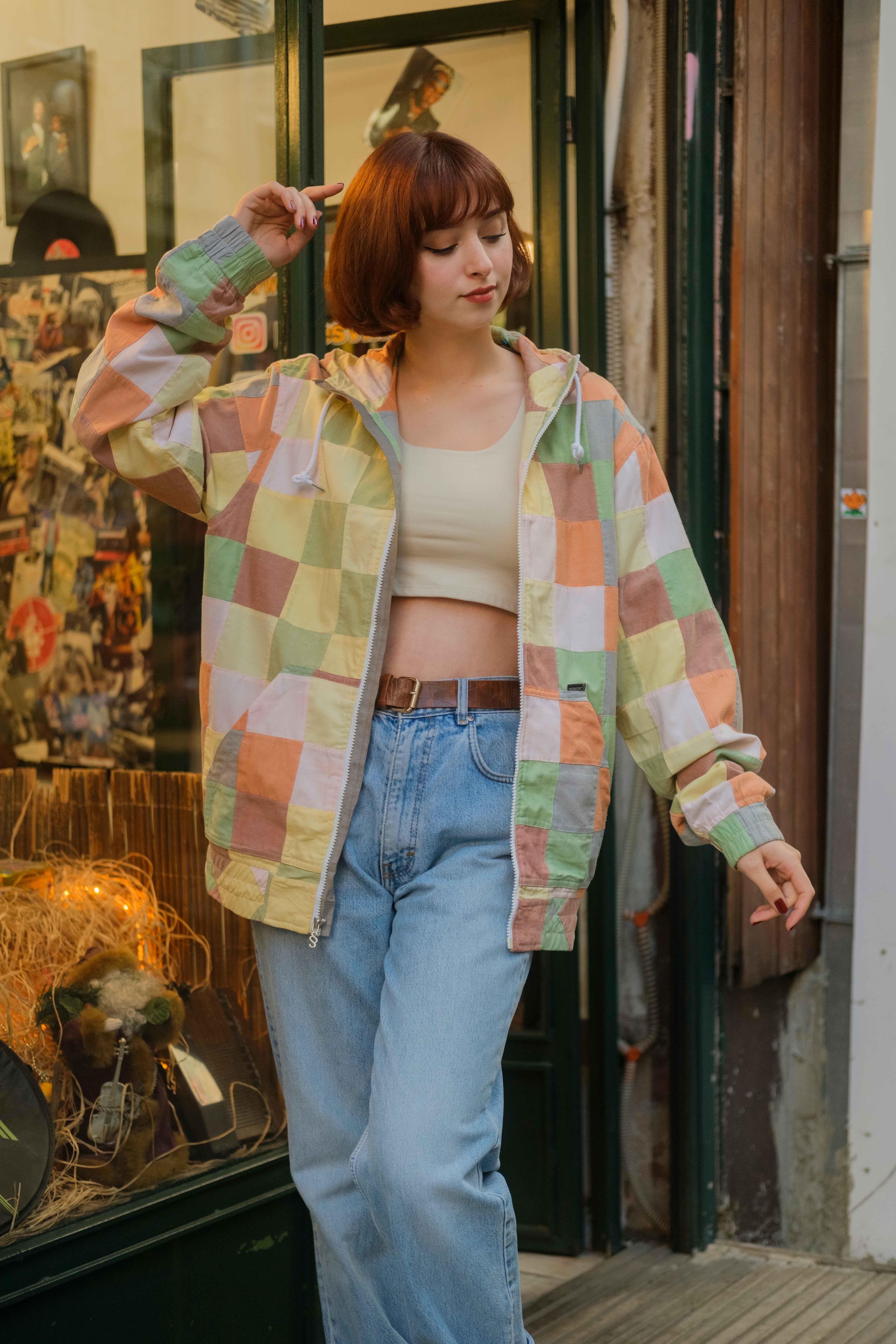 Vintage Renkli Unisex Ceket