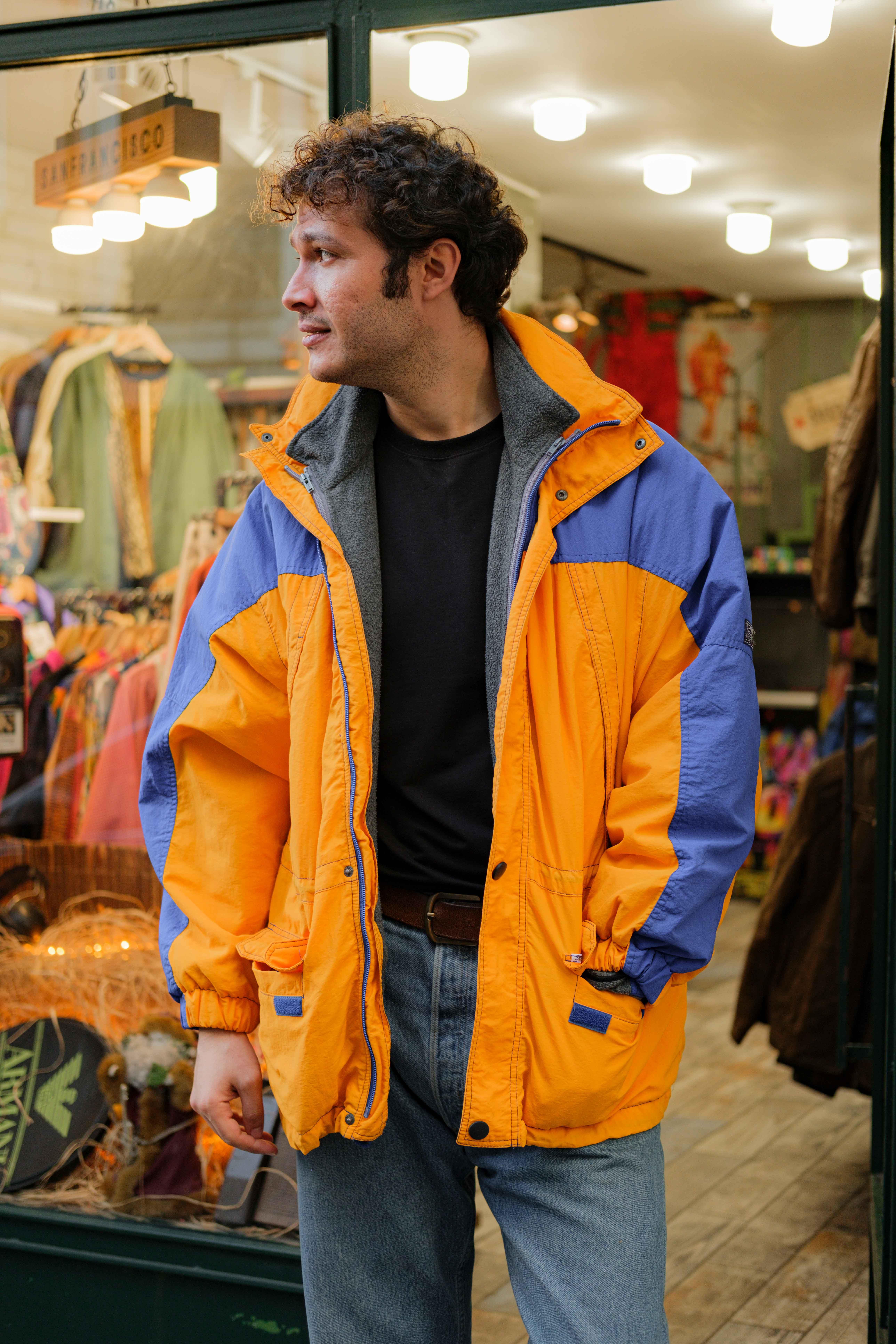 Vintage Renkli Unisex Mont