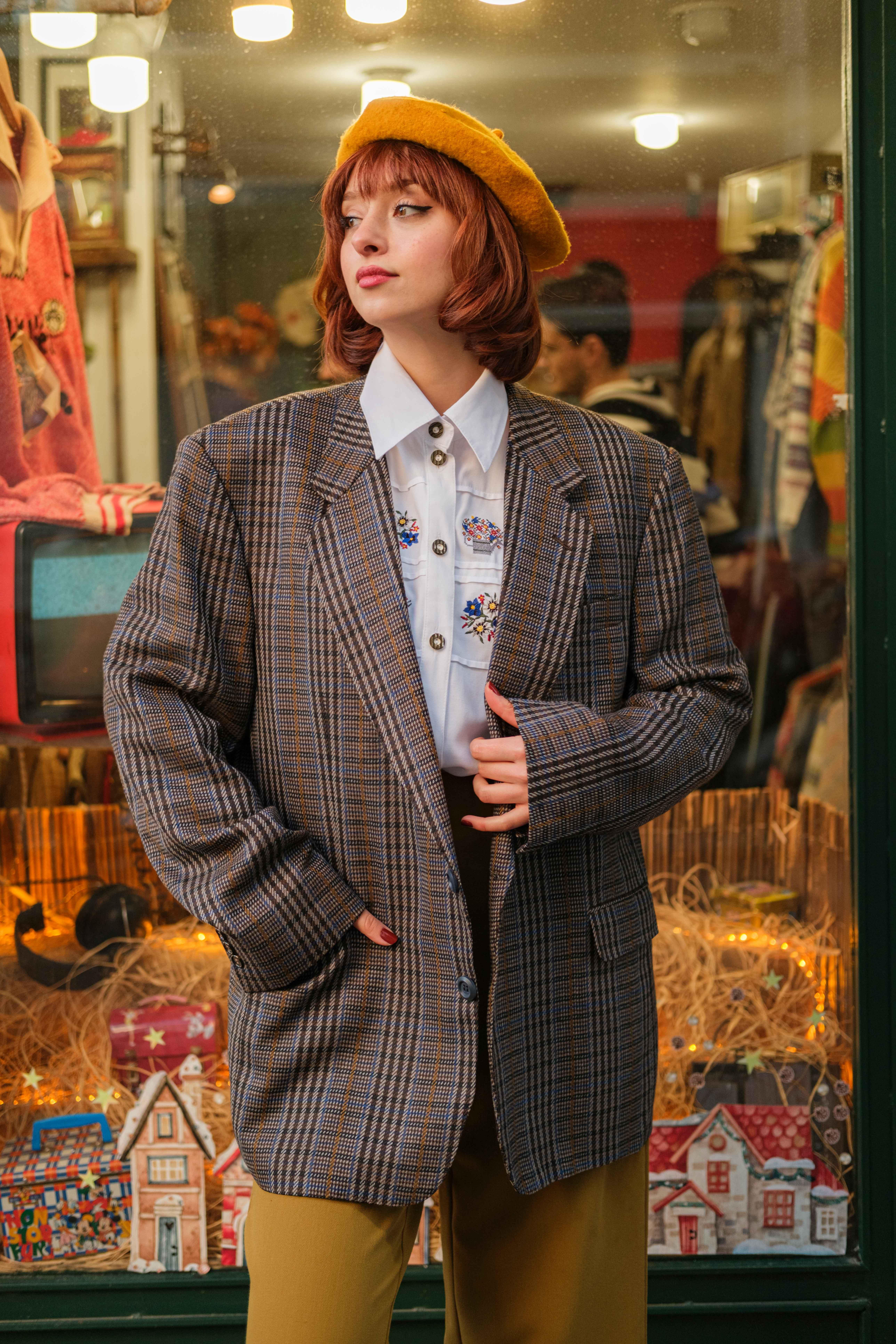VİNTAGE SALAŞ BLAZER CEKET