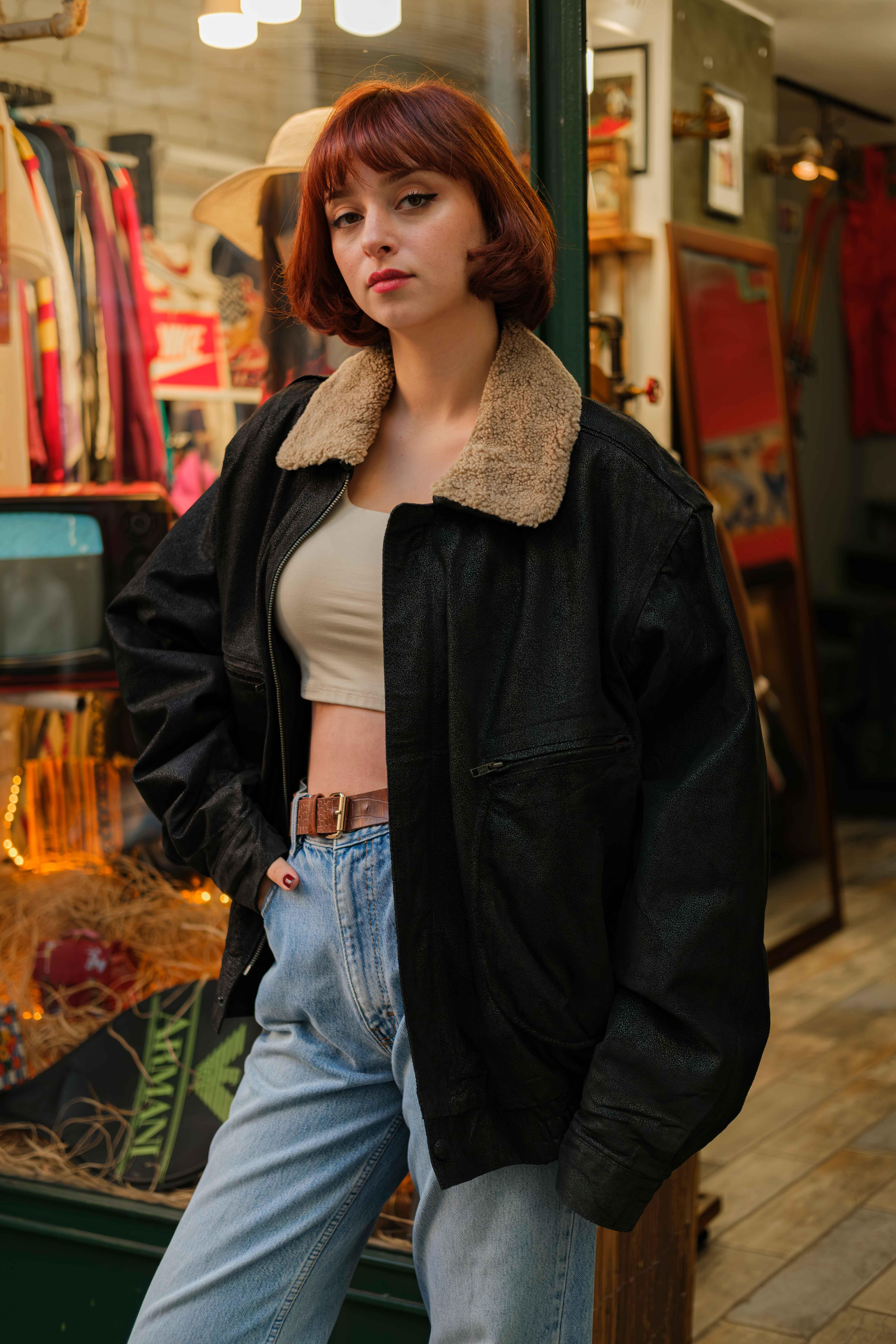 VİNTAGE UNİSEX BOMBER CEKET