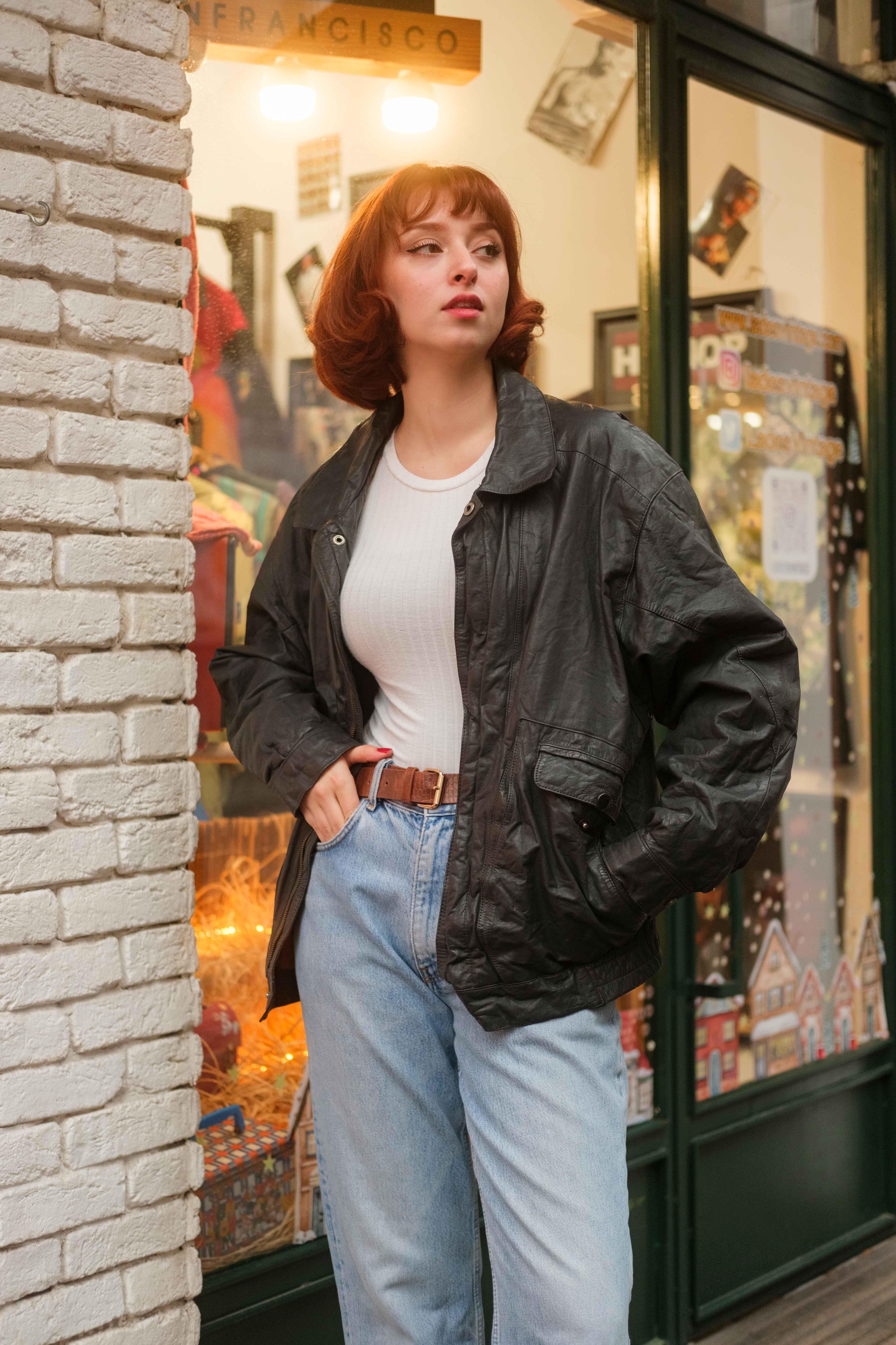 VİNTAGE UNİSEX BOMBER CEKET