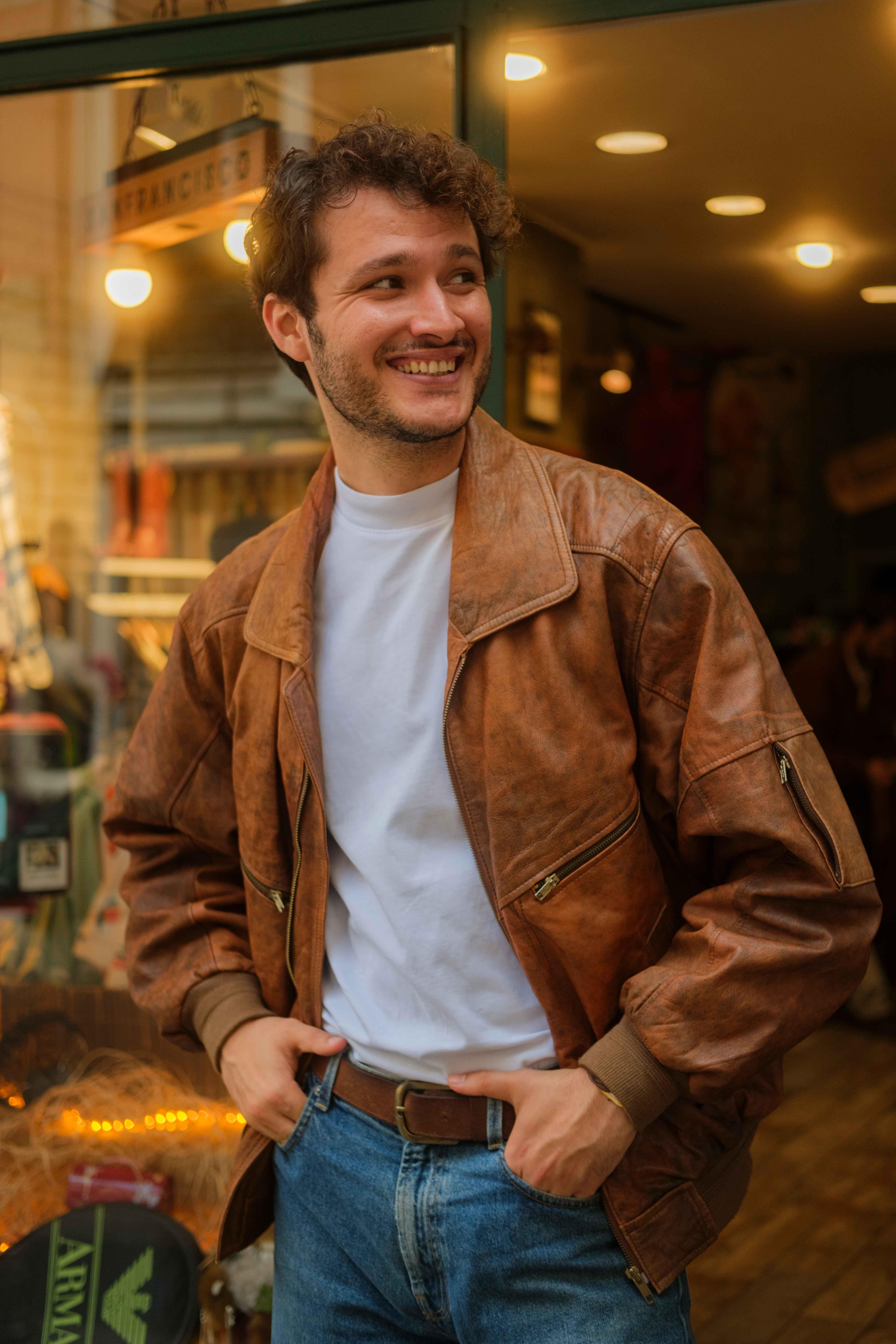 VİNTAGE UNİSEX BOMBER CEKET