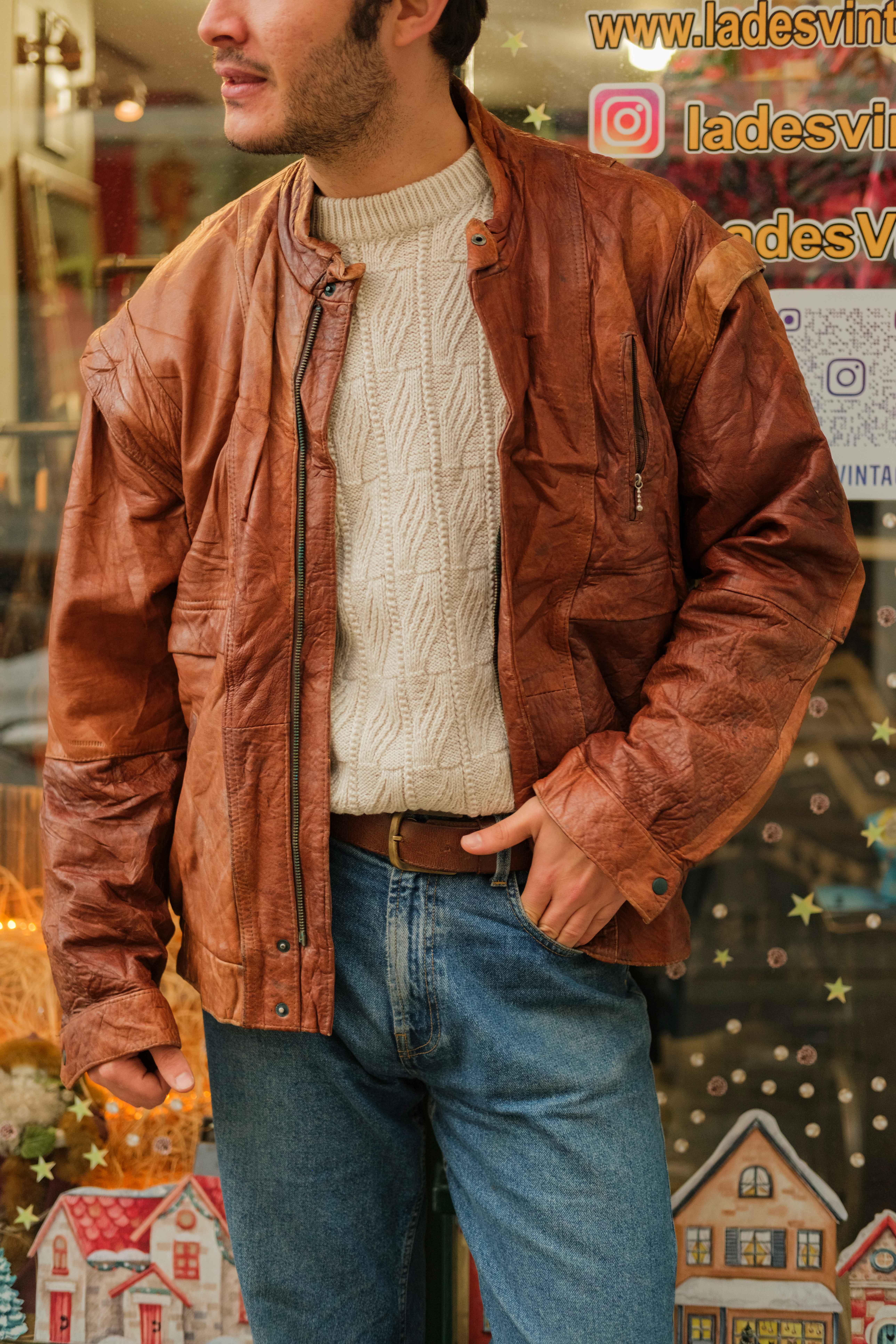 VİNTAGE UNİSEX BOMBER CEKET