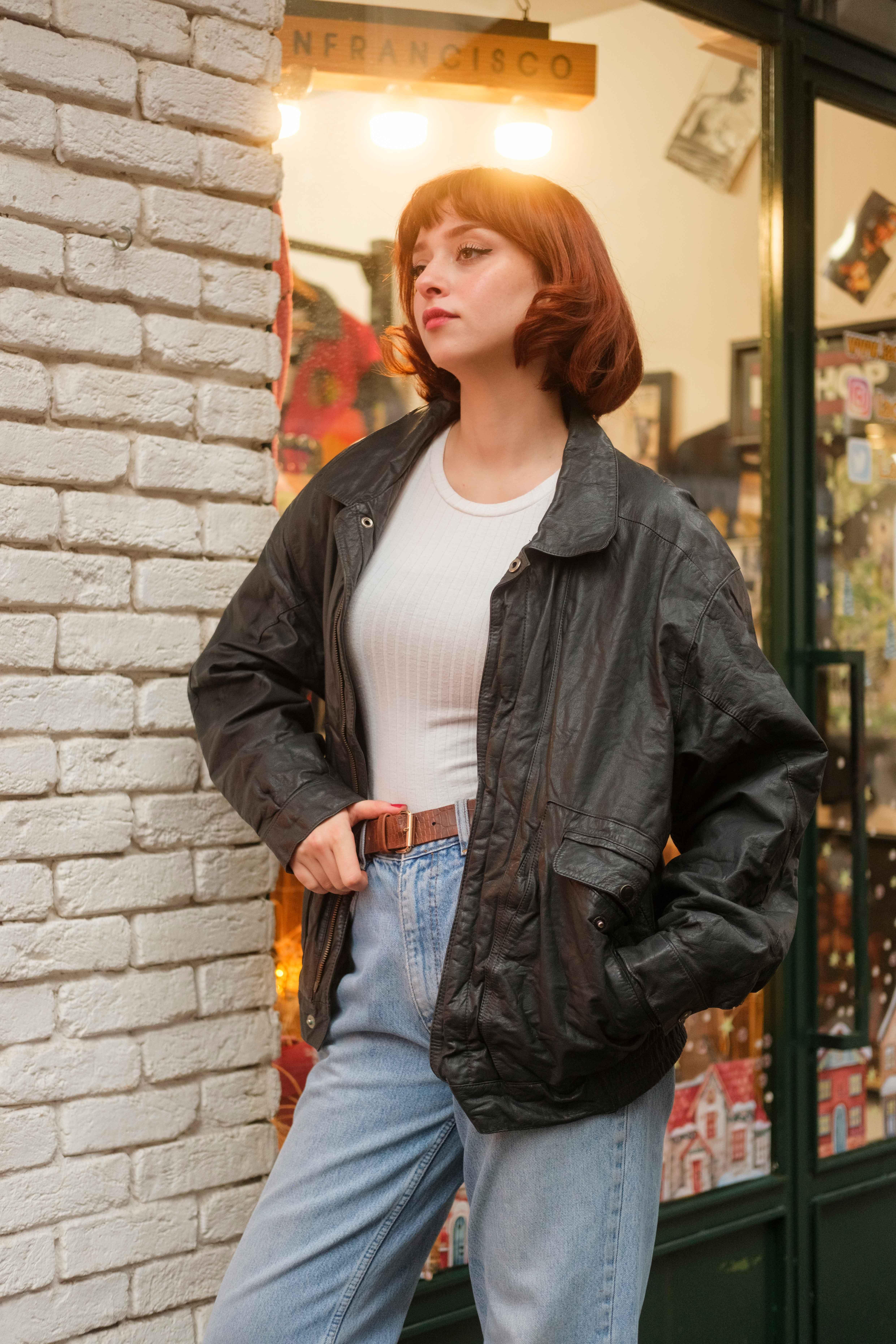 VİNTAGE UNİSEX BOMBER CEKET