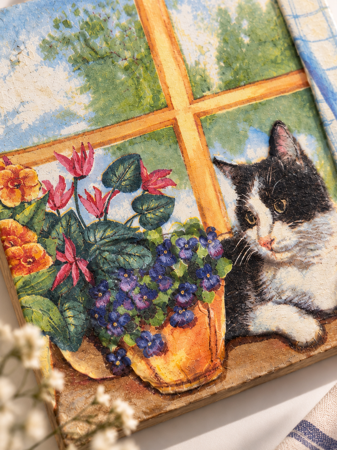 Window Cat - Vintage Seramik