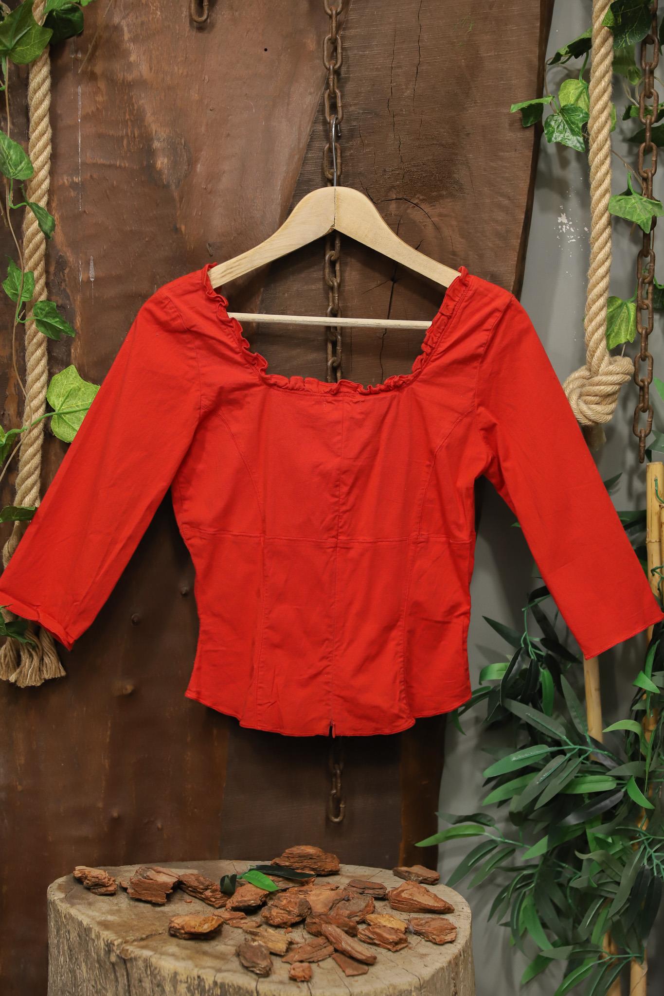 Y2J Red Romantic Bluz 
