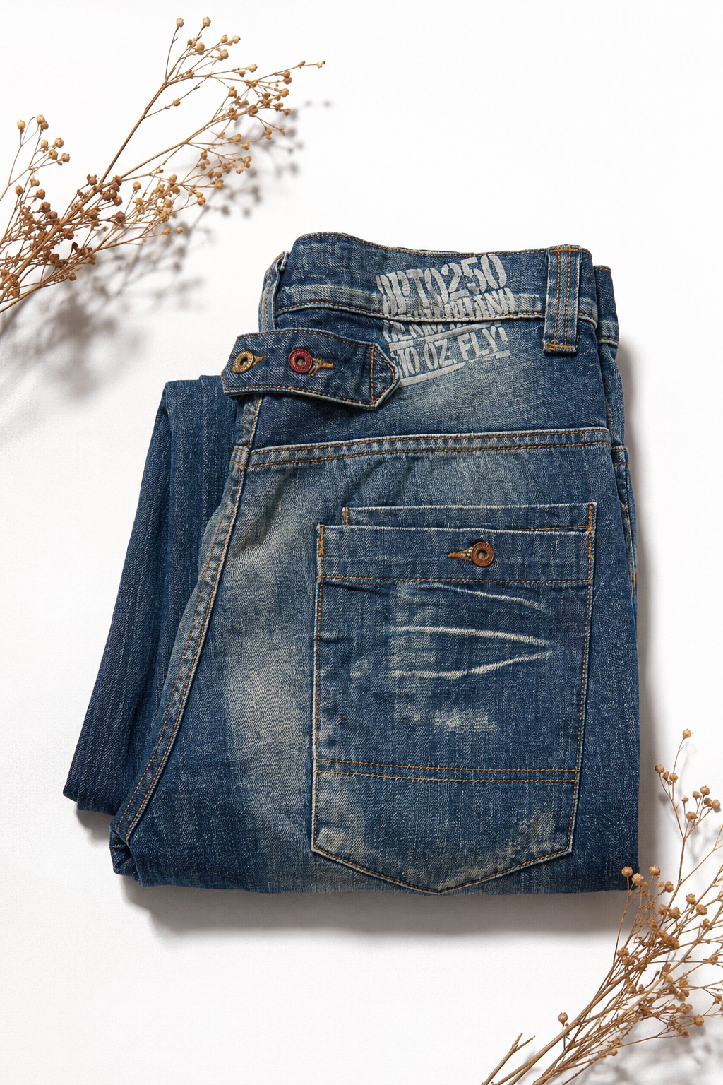 Y2K Cinch-Back Washed Loose Pantolon