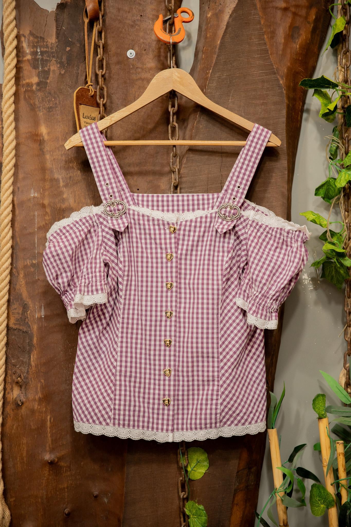 Y2K Ekose Gingham Crop
