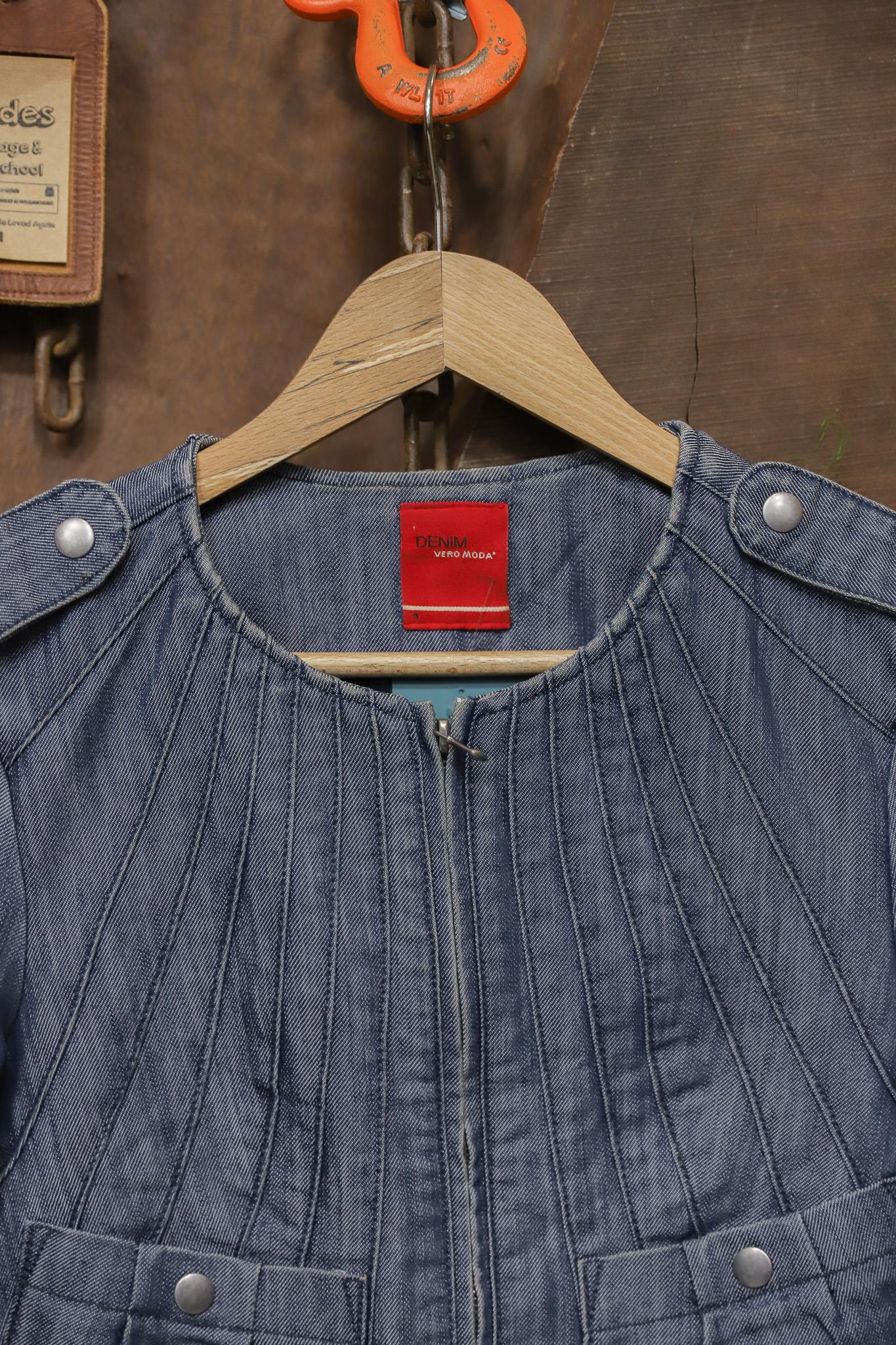 Y2K Eskitme Crop Kot Ceket