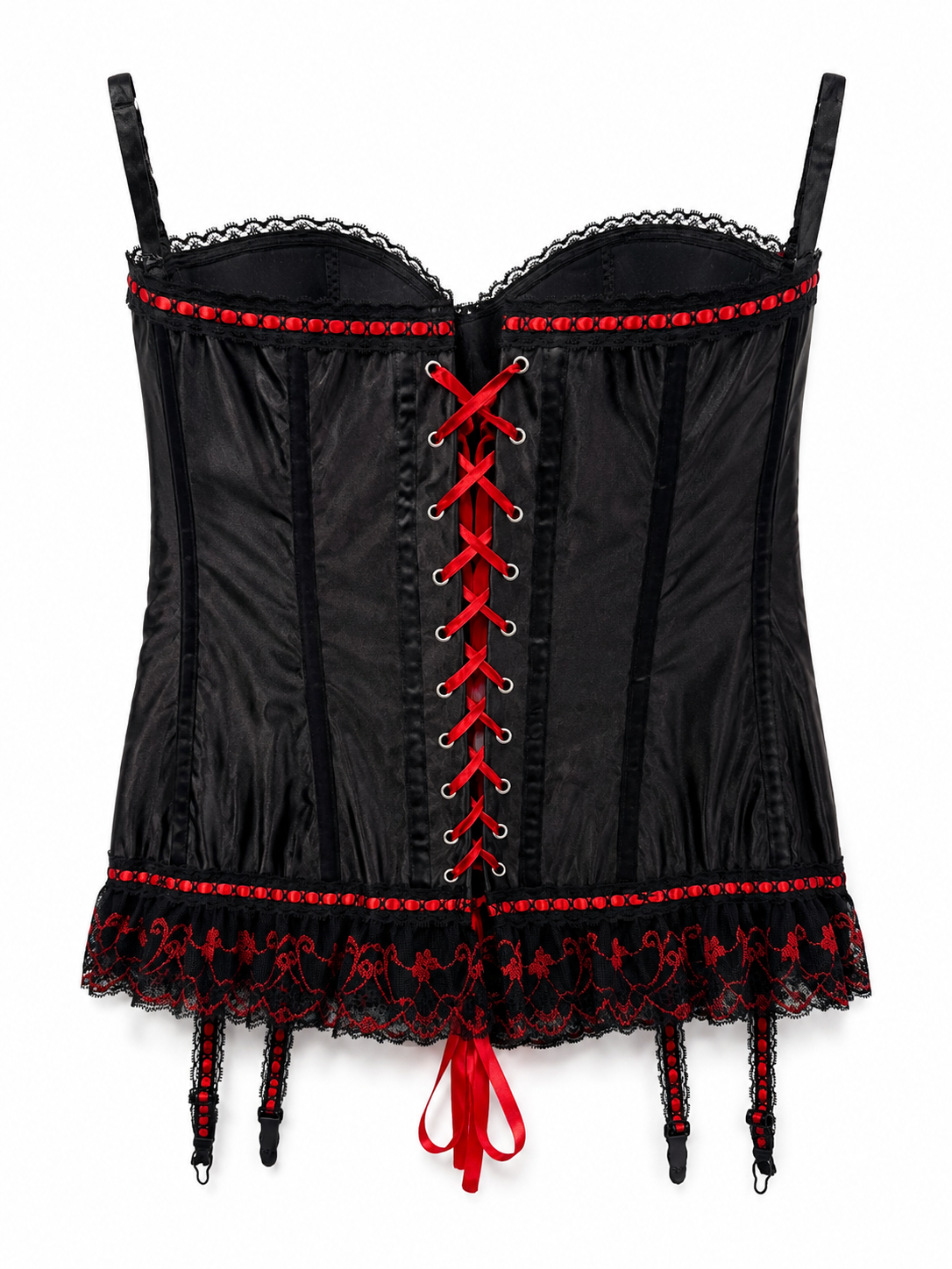 Y2K Gothi Lolita Süslemeli Korse