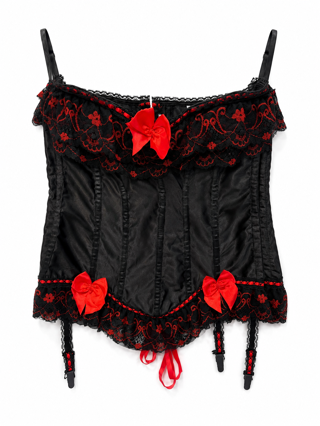 Y2K Gothi Lolita Süslemeli Korse