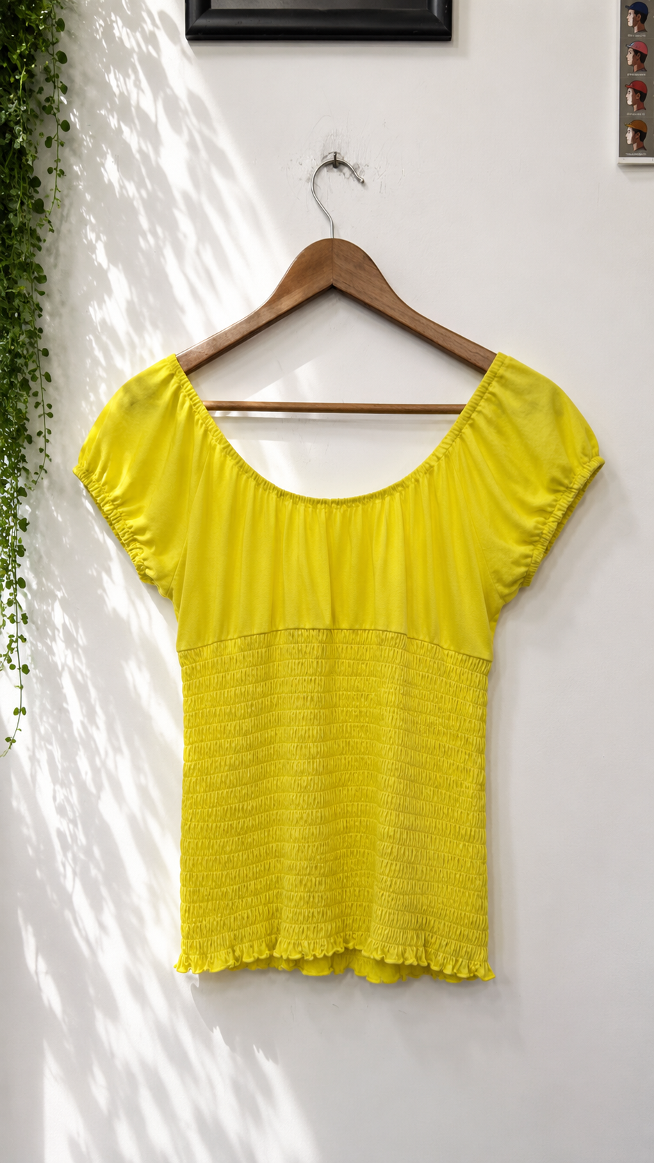 Y2K Neon Yellow Bağcıklı Bluz